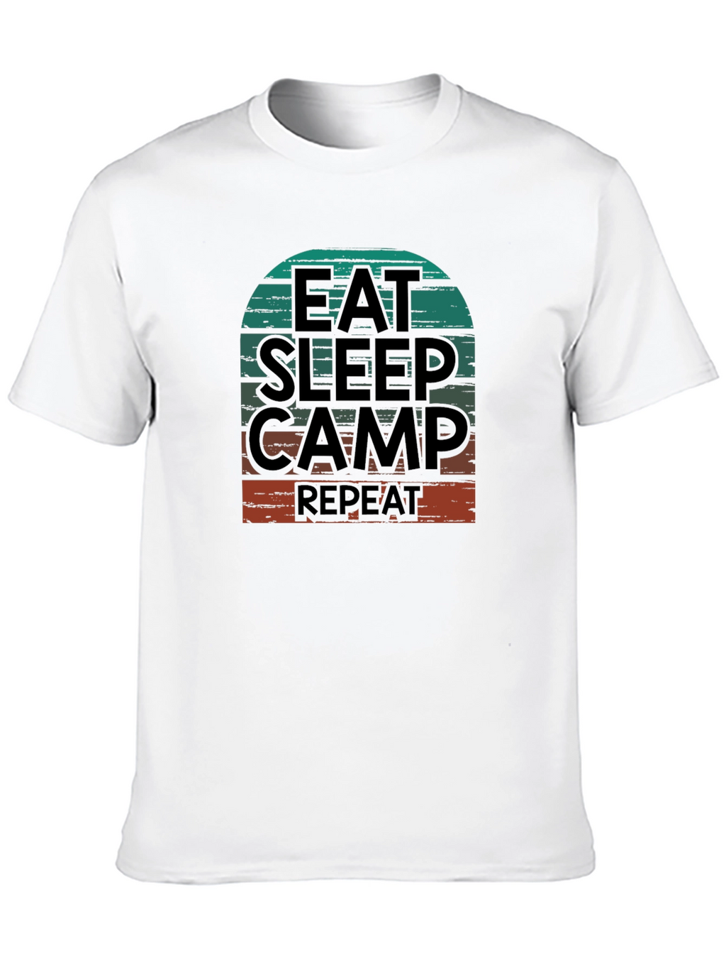 Eat Sleep Camp Repeat Graphic T-Shirt
