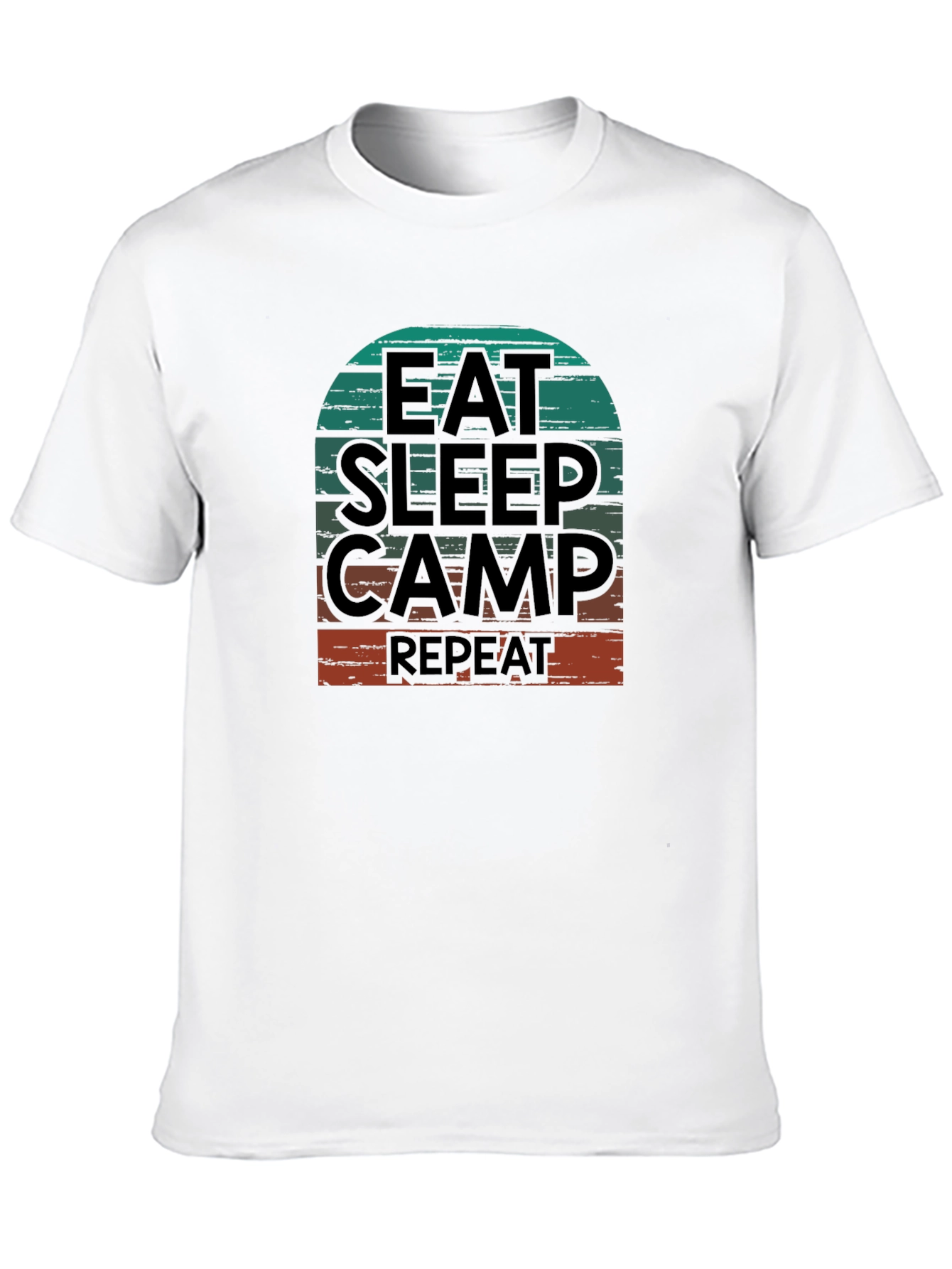 Eat Sleep Camp Repeat Graphic T-Shirt