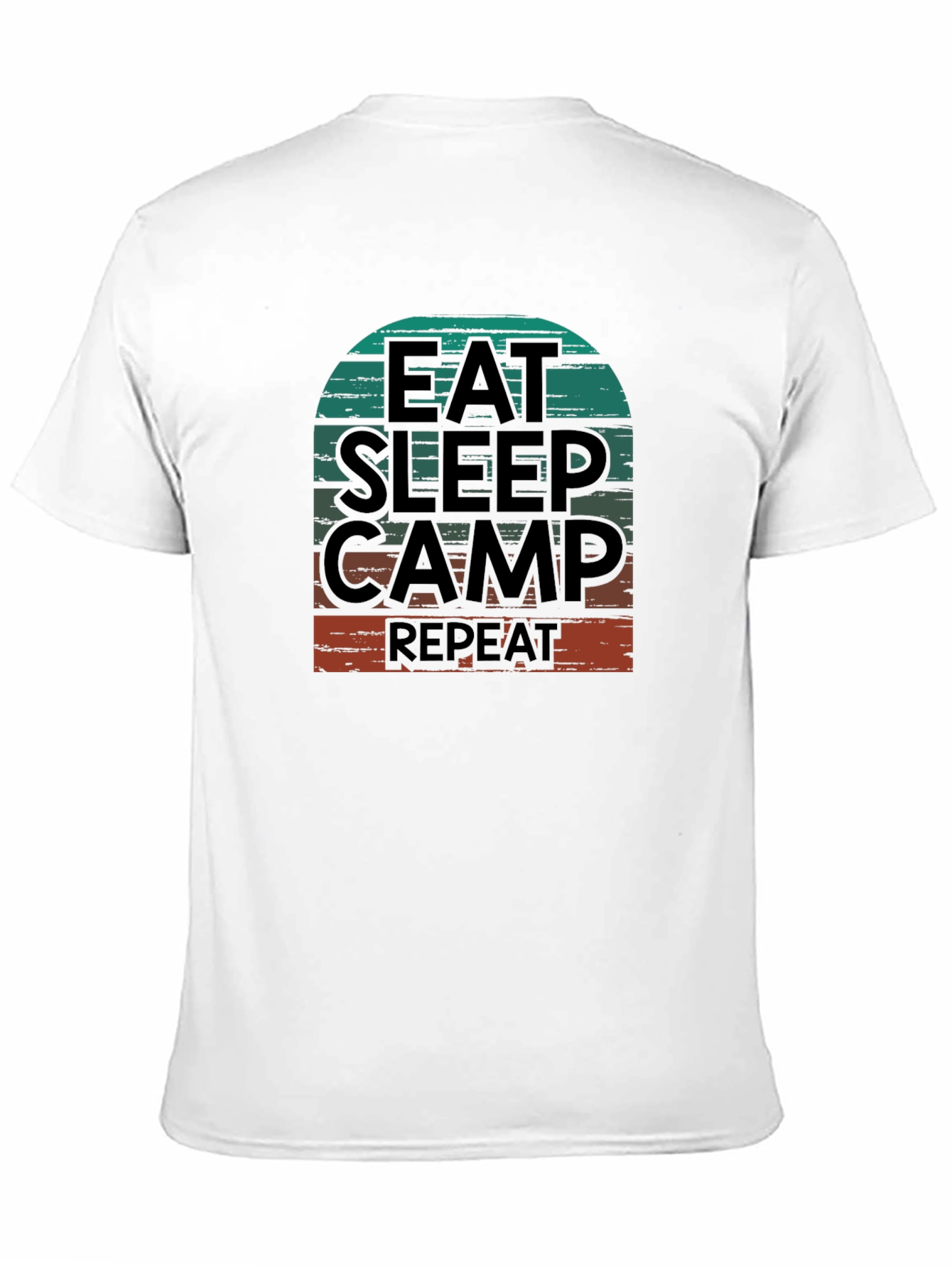 Eat Sleep Camp Repeat Graphic T-Shirt