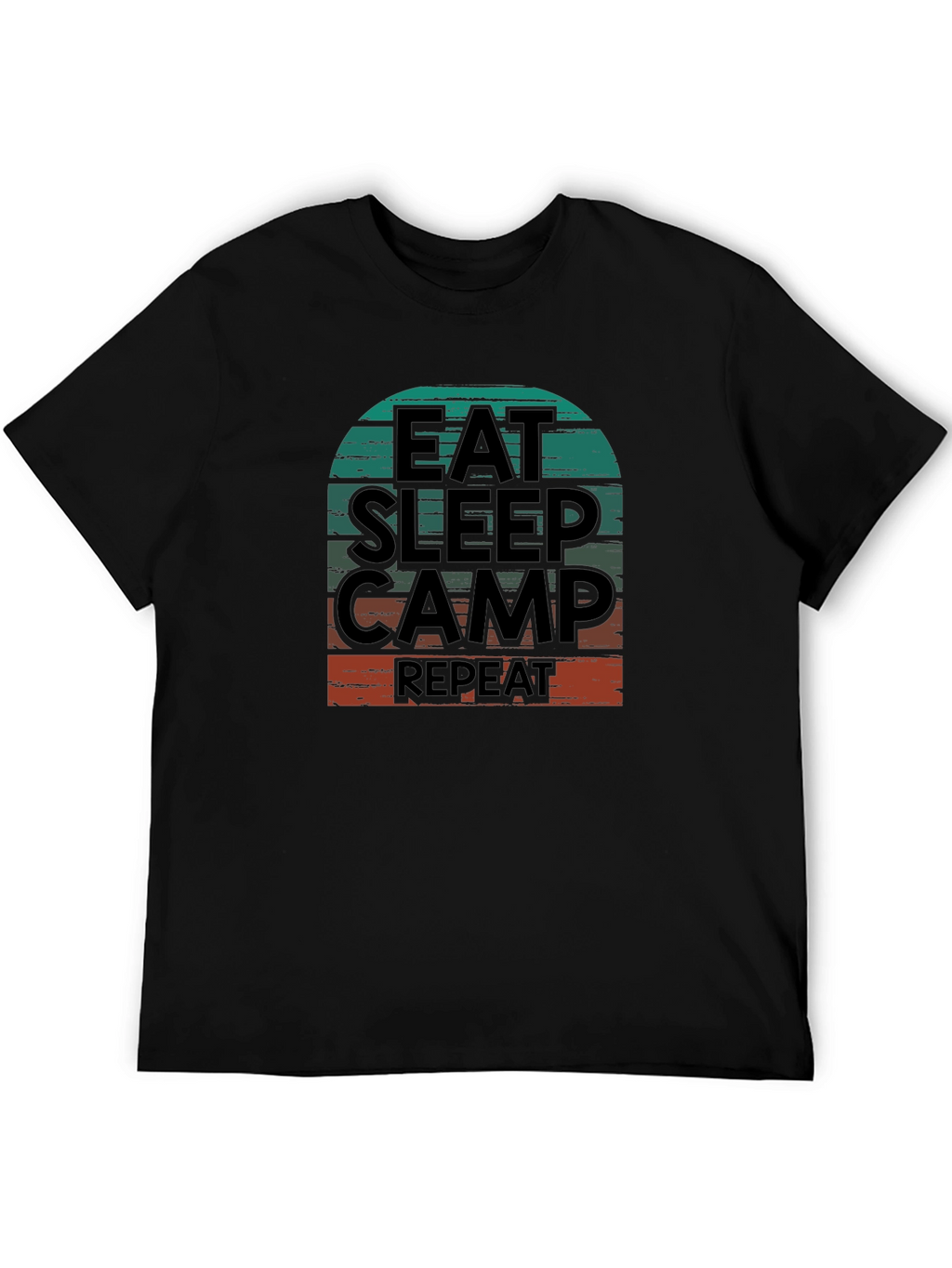 Eat Sleep Camp Repeat Graphic T-Shirt