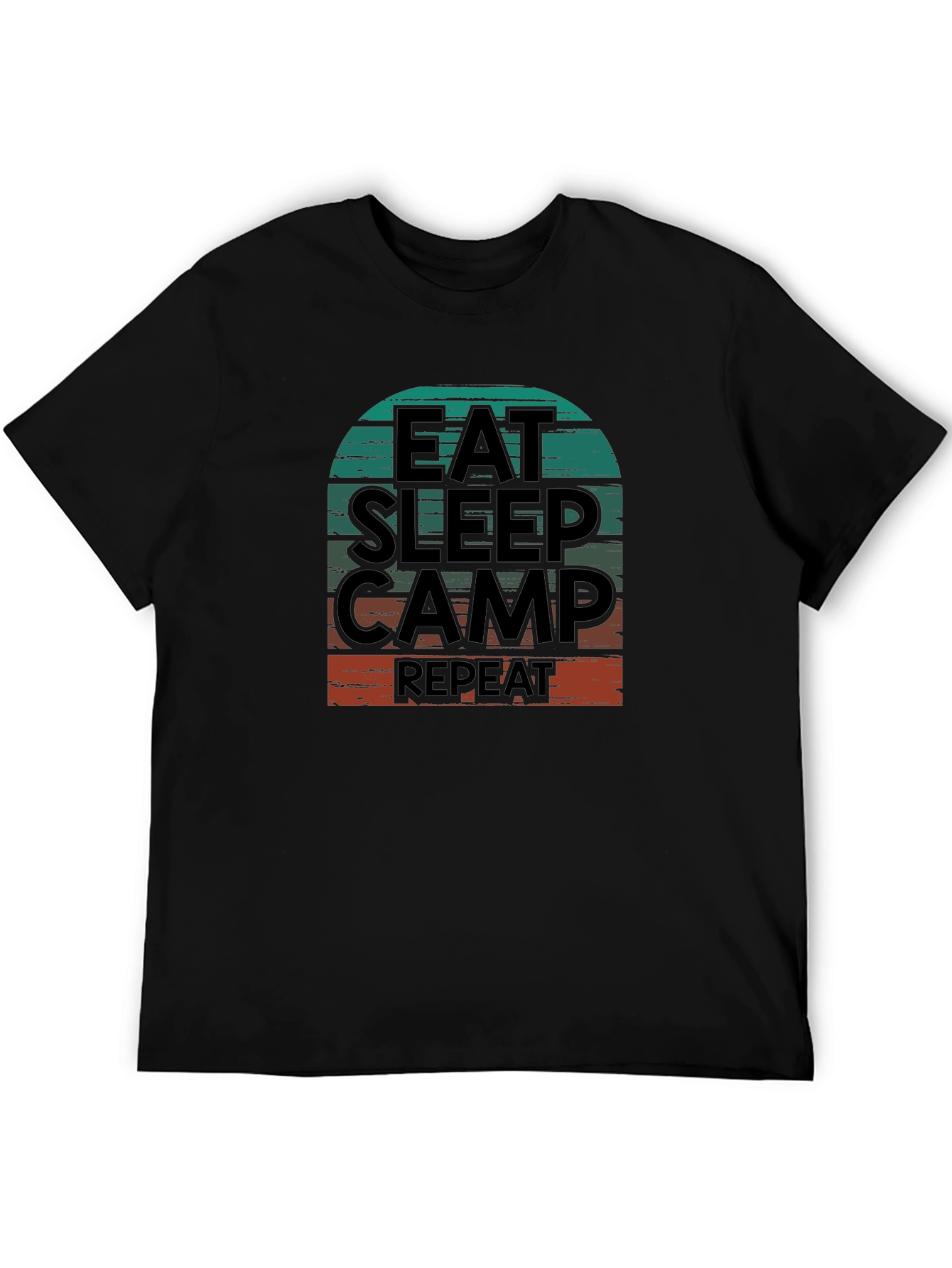 Eat Sleep Camp Repeat Graphic T-Shirt