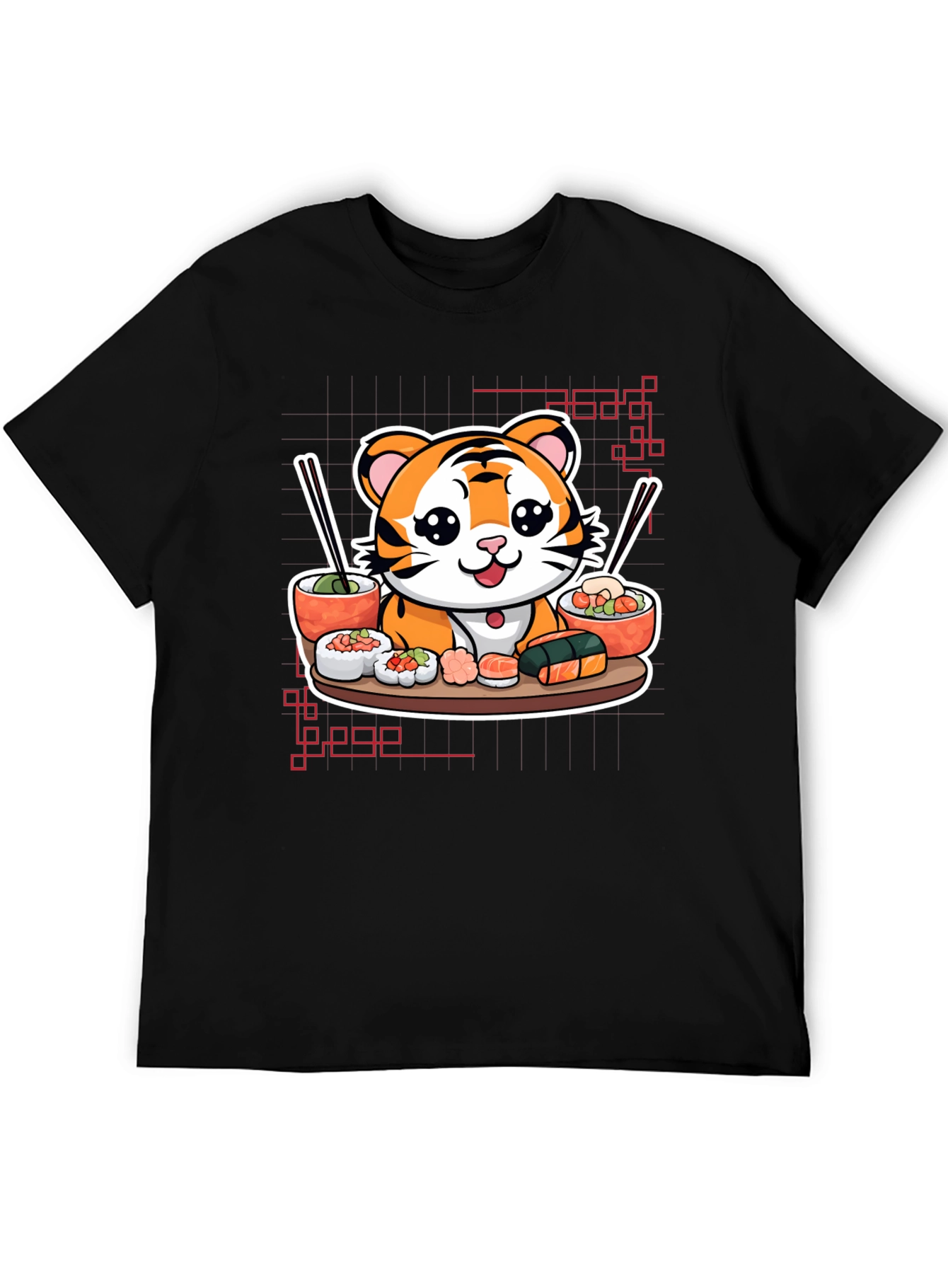 Sushi Tiger Graphic T-Shirt