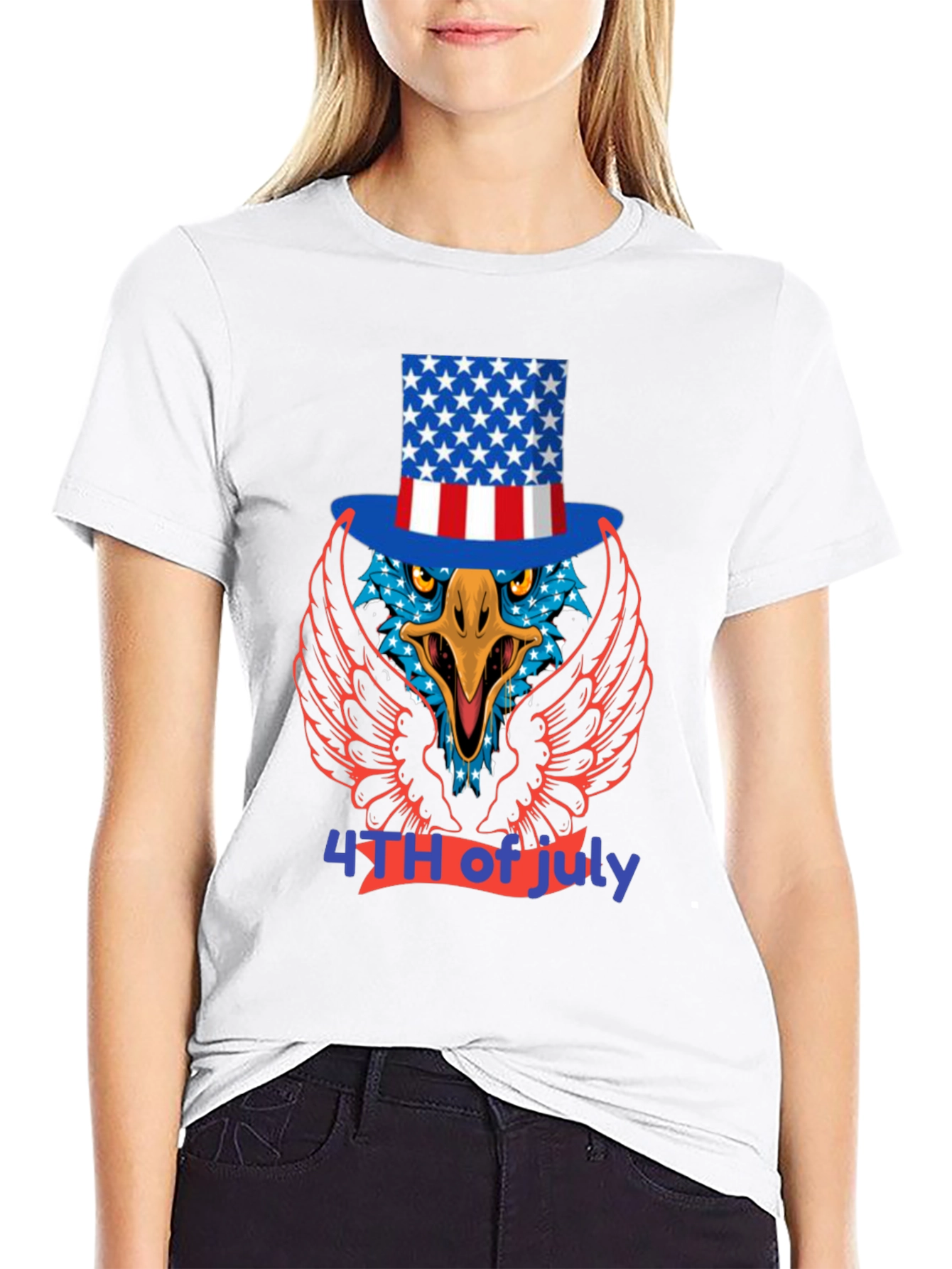 Patriotic Eagle T-Shirt - 4th of July Tee