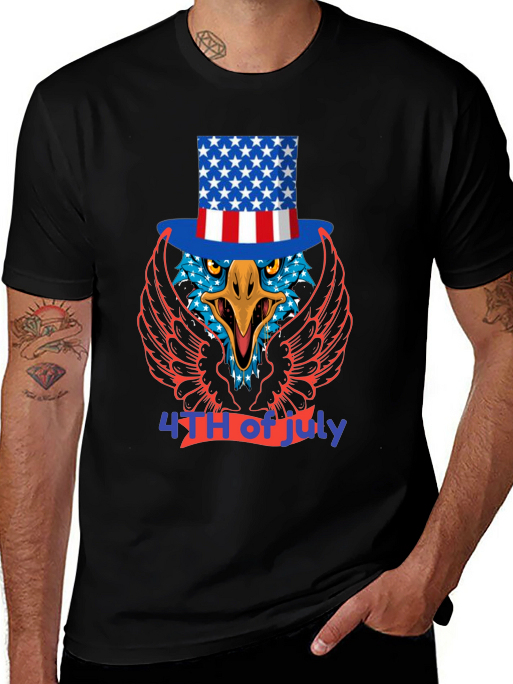 Patriotic Eagle T-Shirt - 4th of July Tee