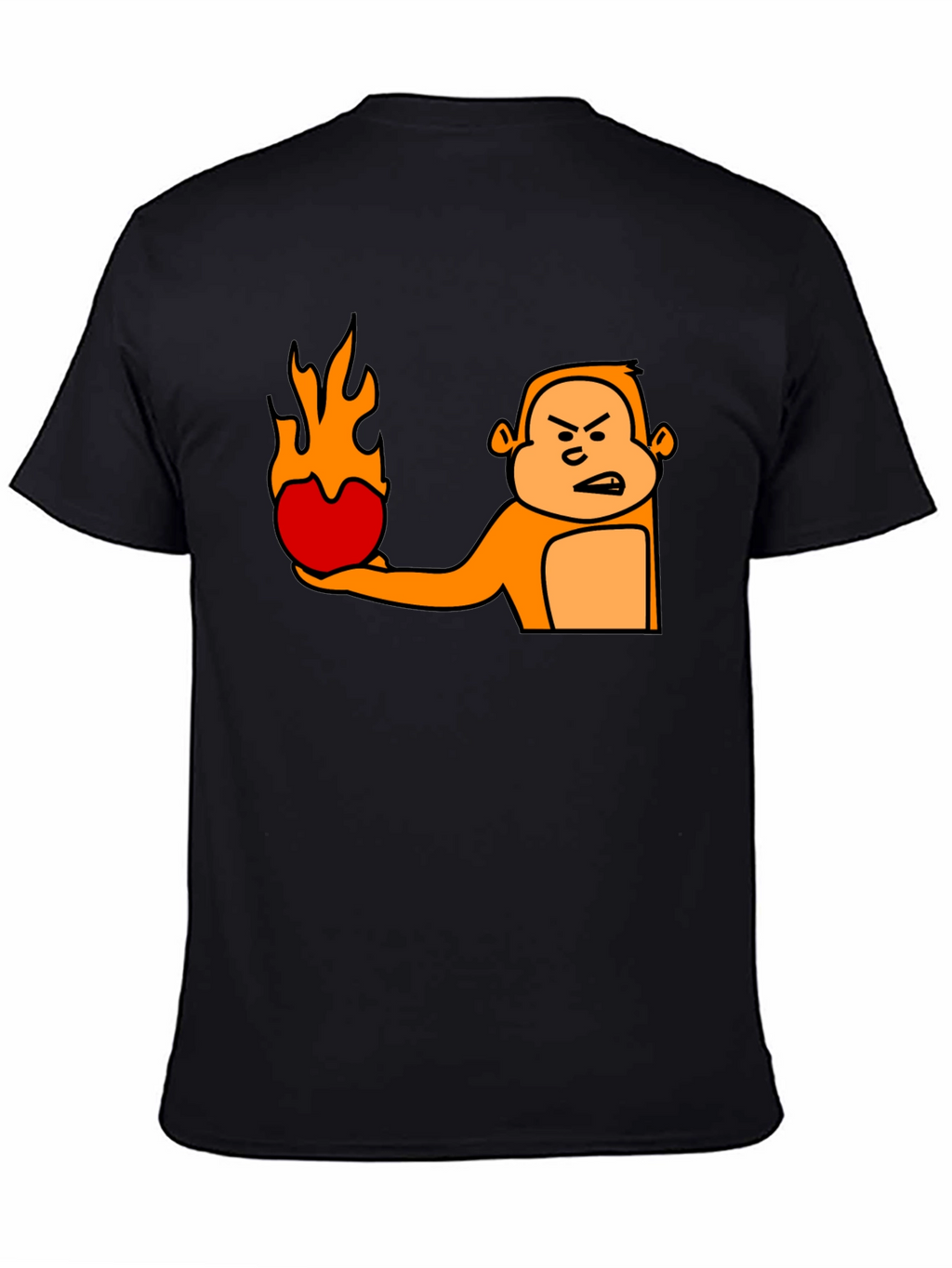 Angry Monkey Fireball Graphic T-Shirt