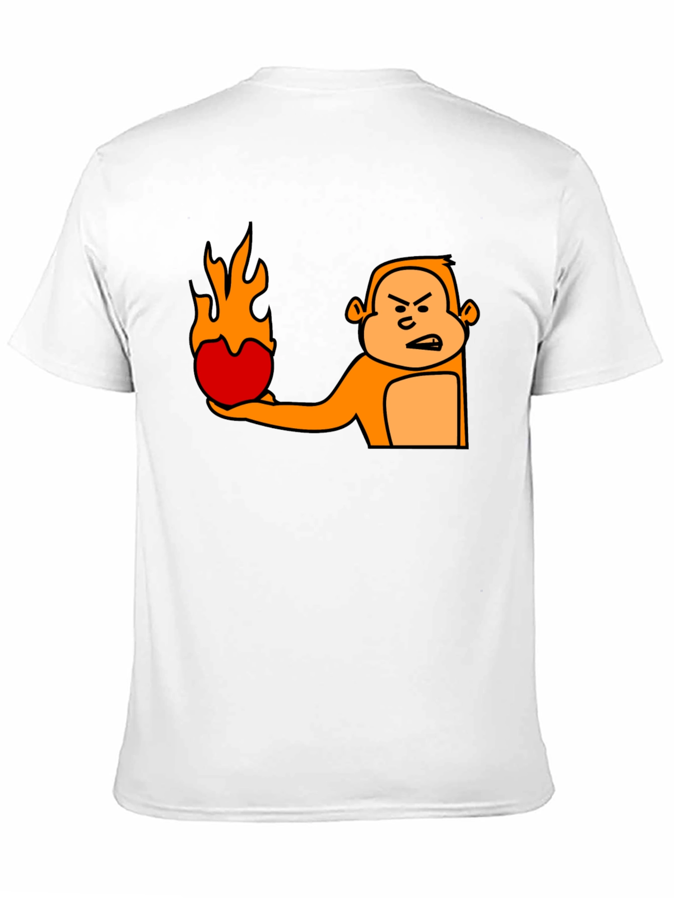 Angry Monkey Fireball Graphic T-Shirt