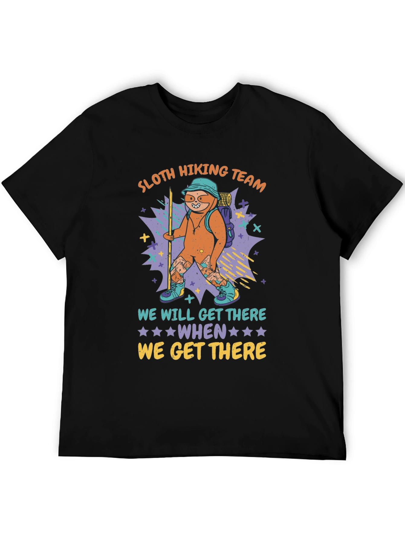 Sloth Hiking Team Graphic Tee