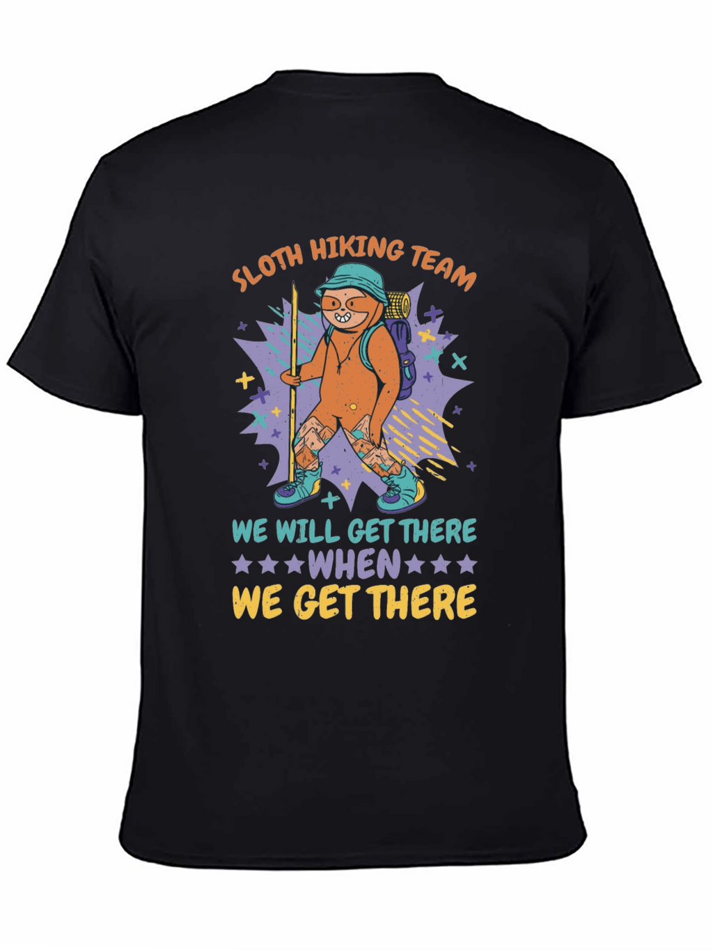 Sloth Hiking Team Graphic Tee