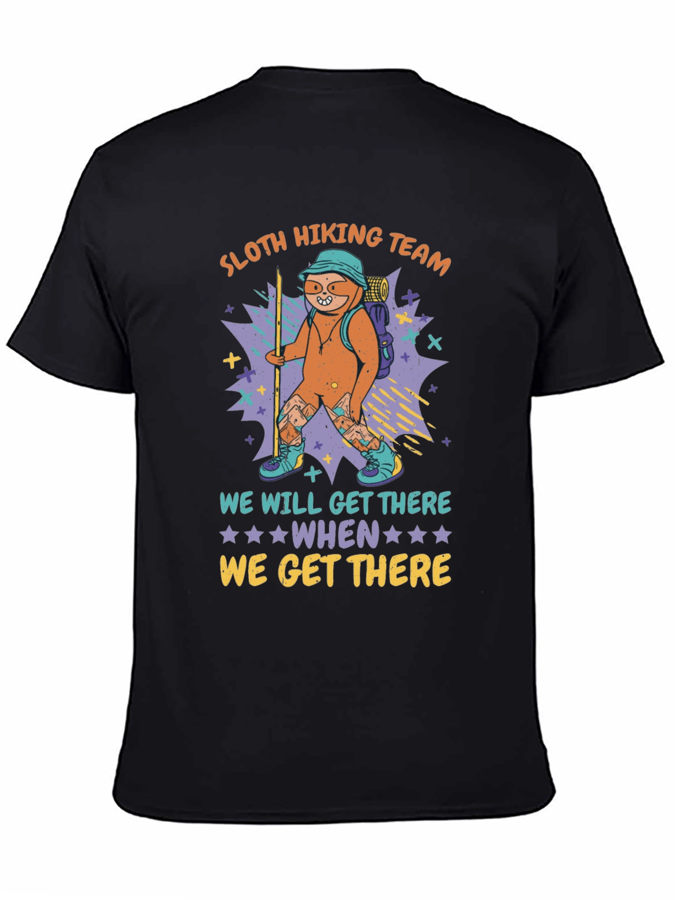 Sloth Hiking Team Graphic Tee