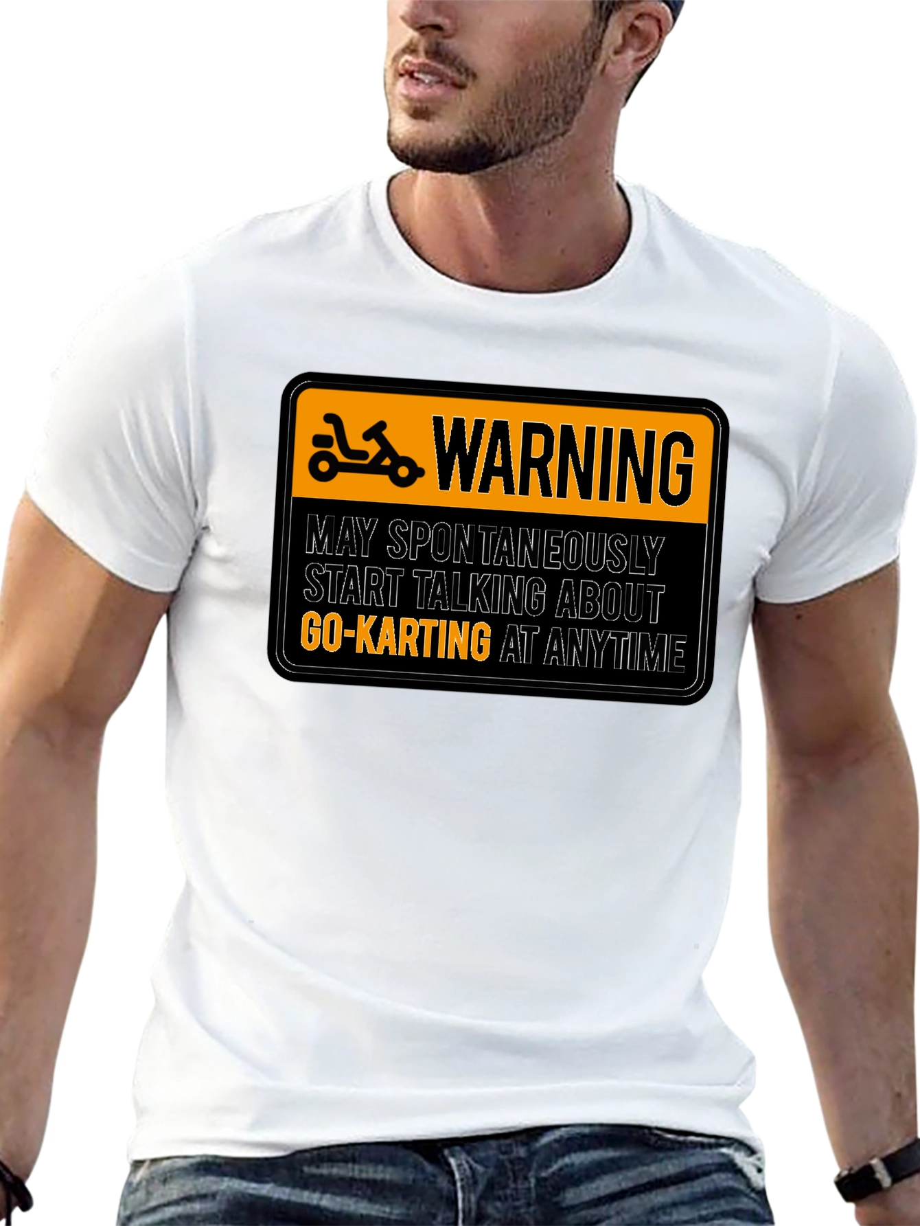 Warning Go-Karting T-Shirt