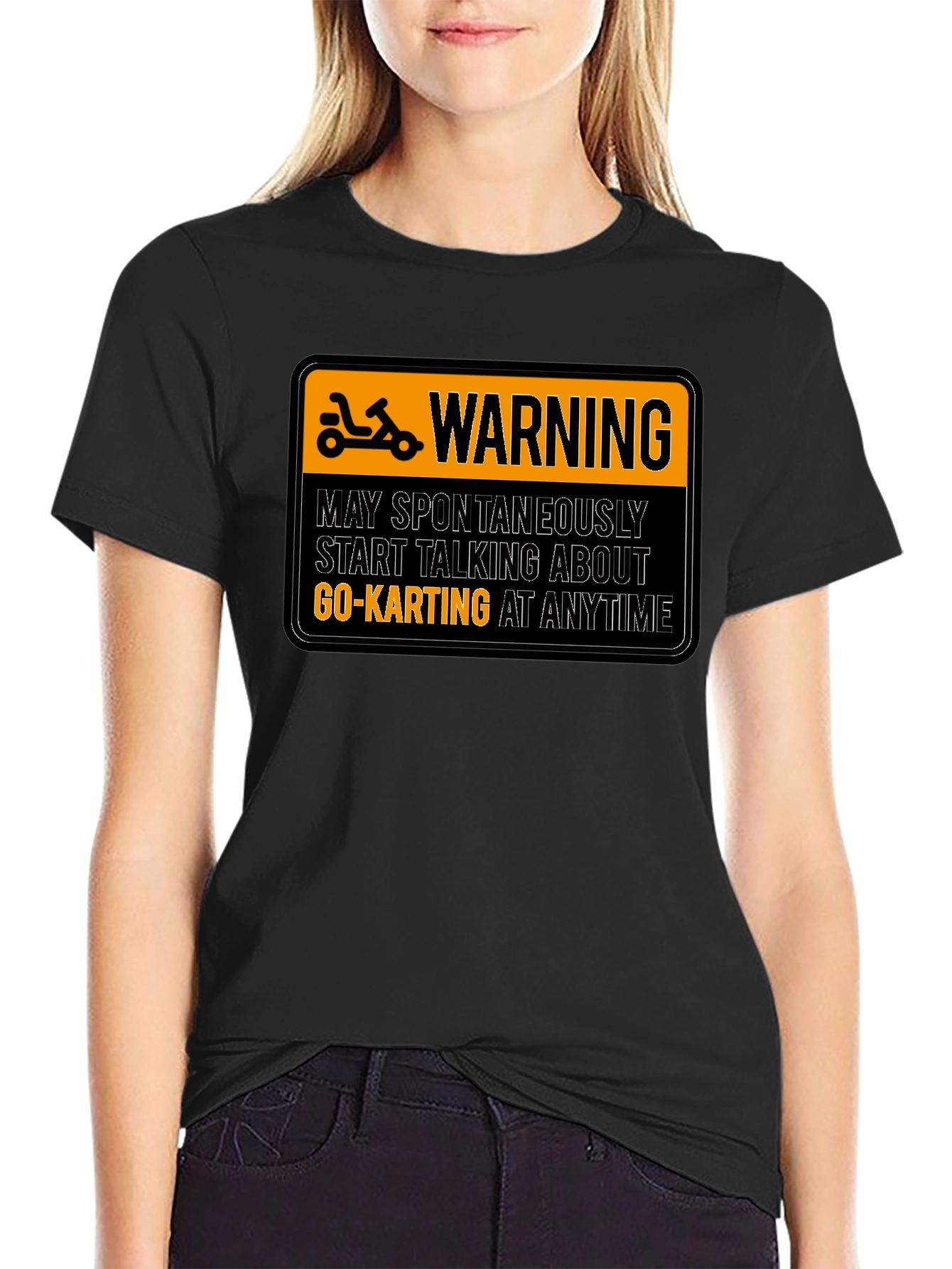 Warning Go-Karting T-Shirt