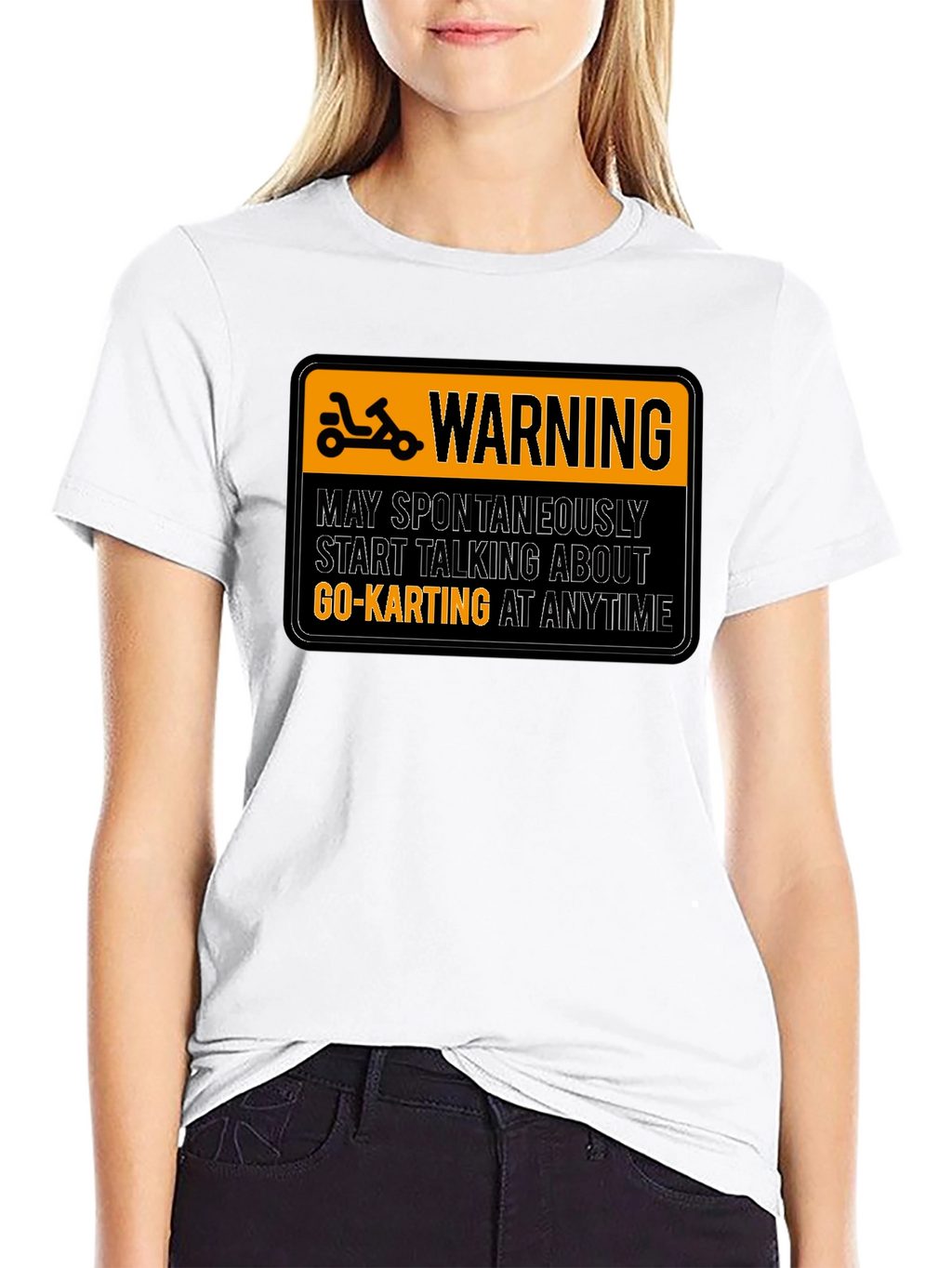 Warning Go-Karting T-Shirt