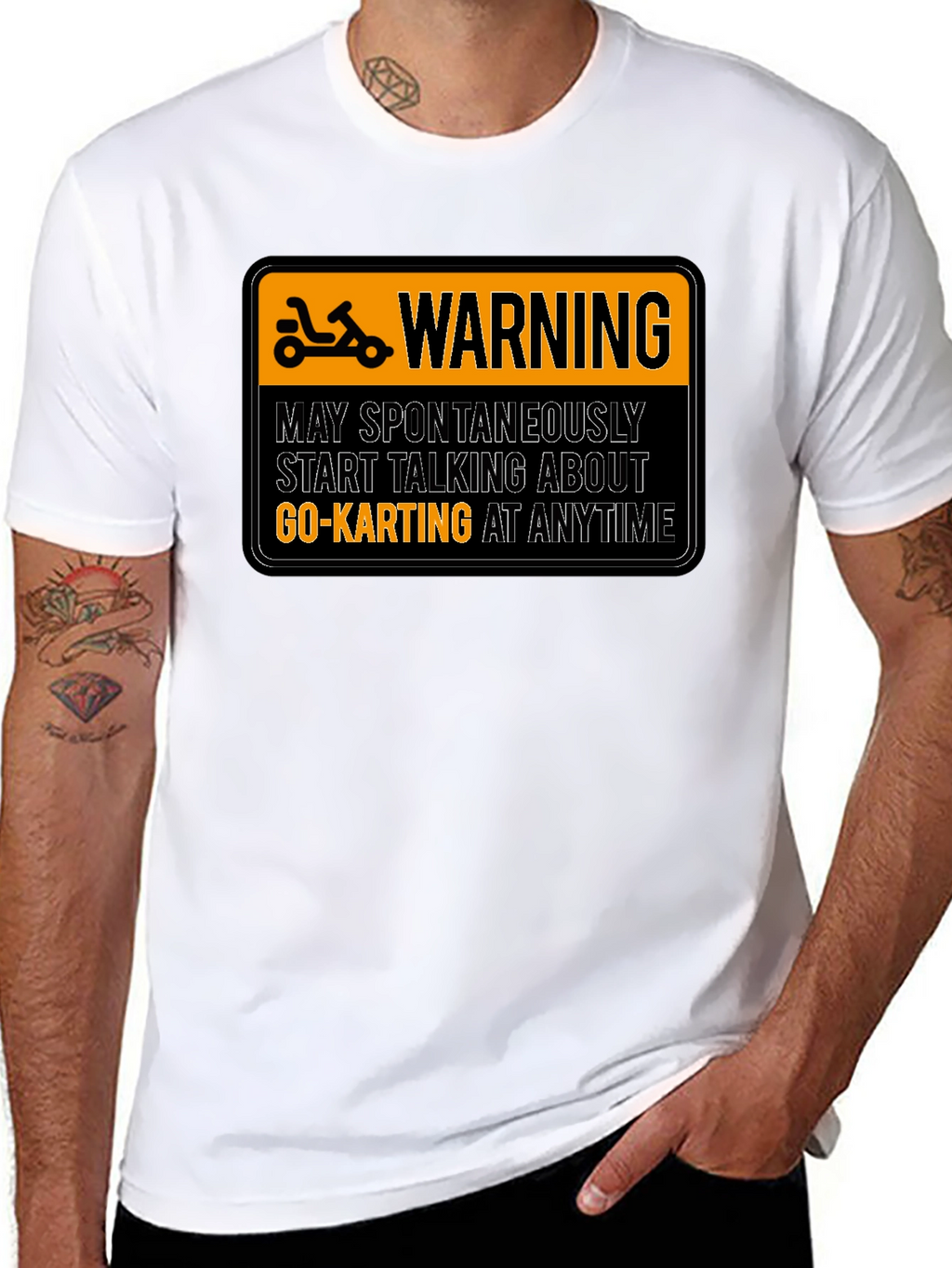 Warning Go-Karting T-Shirt