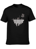 Nature Over City Black Graphic Tee