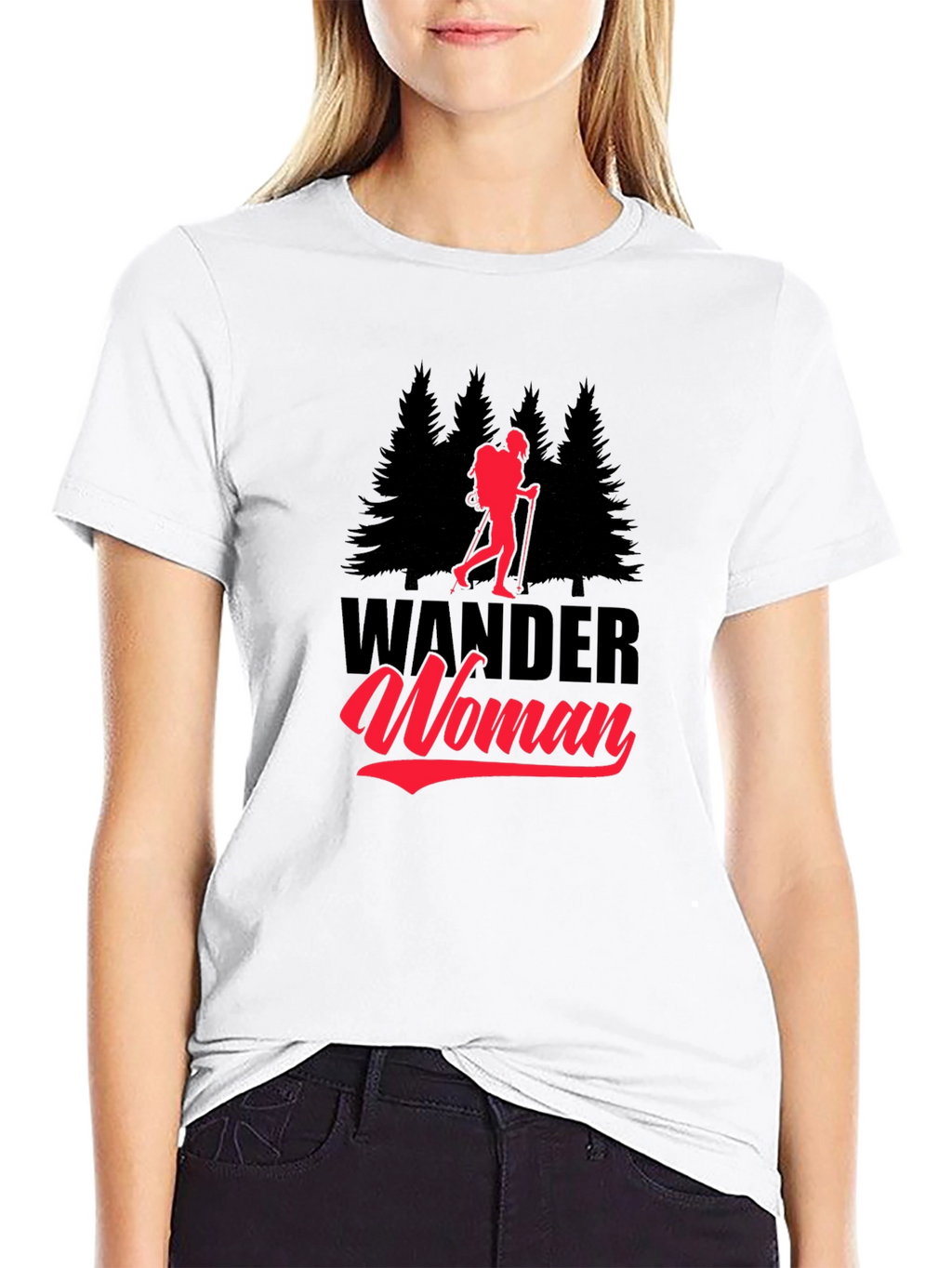 Wander Woman Black Graphic T-Shirt