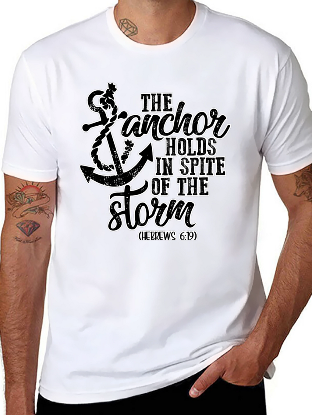 Anchor Holds T-Shirt - Hebrews 6:19 Faith Tee
