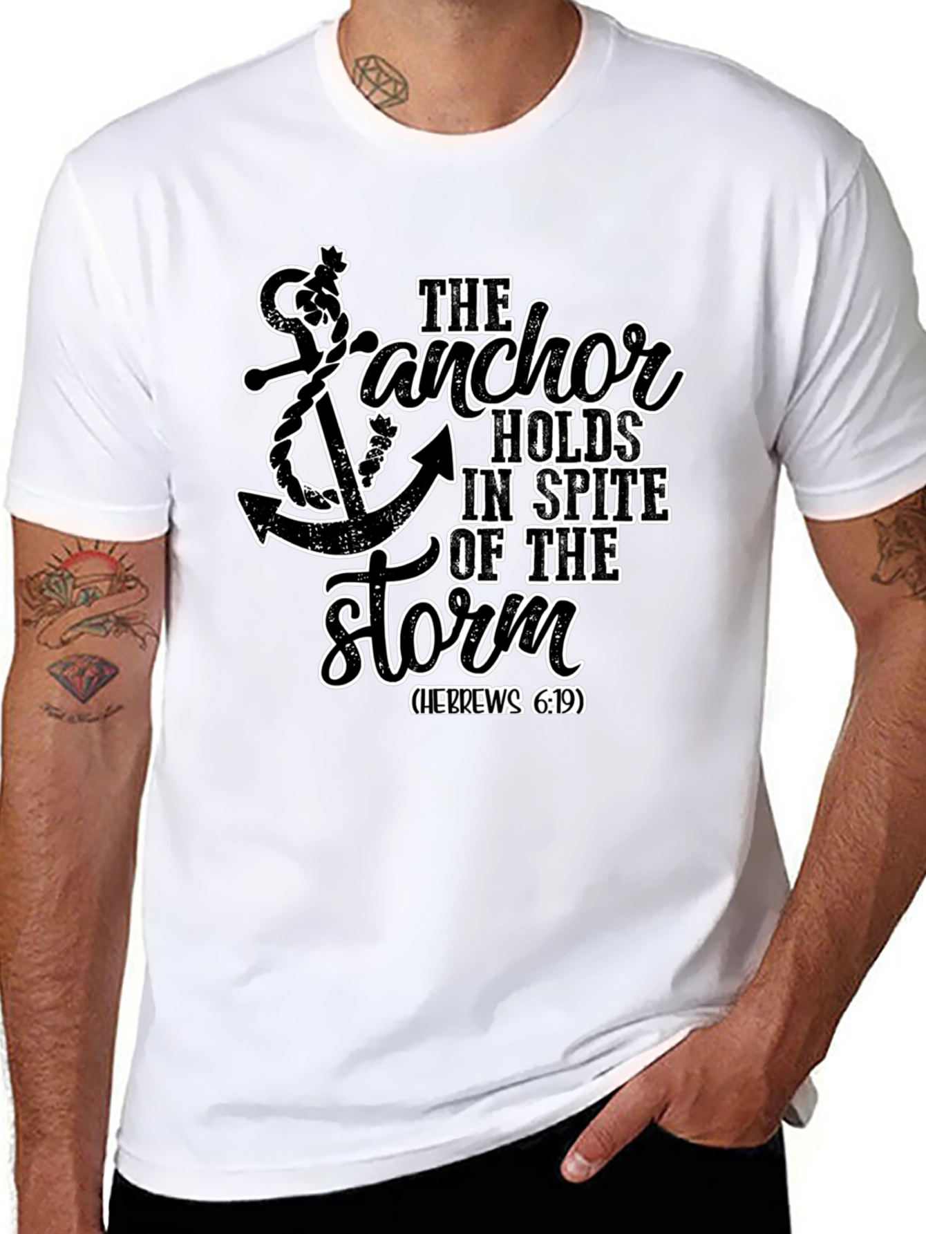 Anchor Holds T-Shirt - Hebrews 6:19 Faith Tee