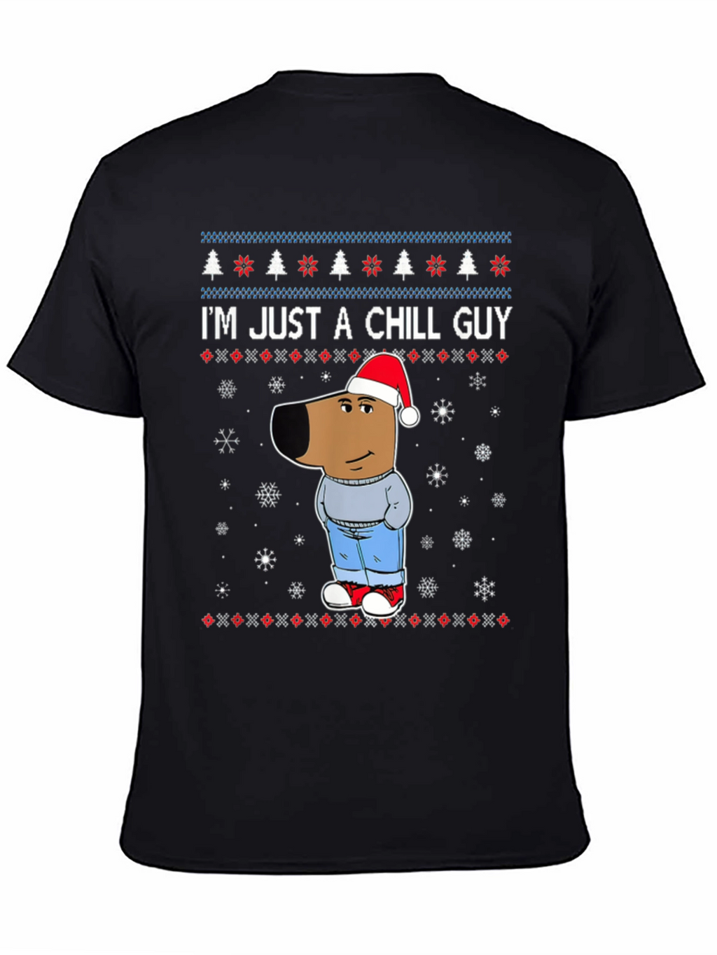 Chill Guy Christmas Graphic Tee
