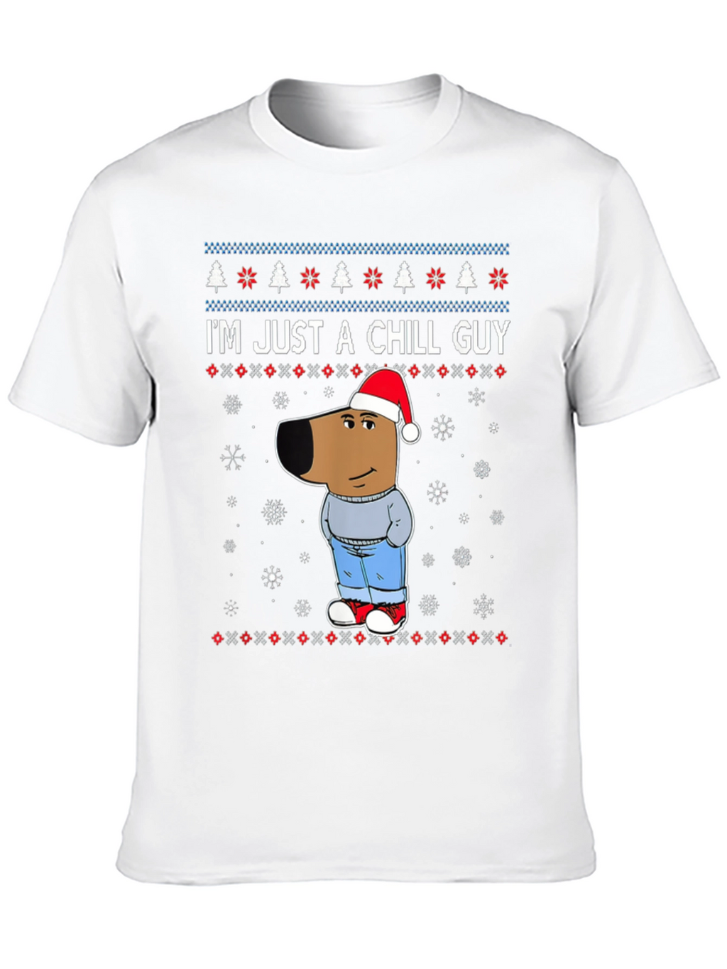 Chill Guy Christmas Graphic Tee