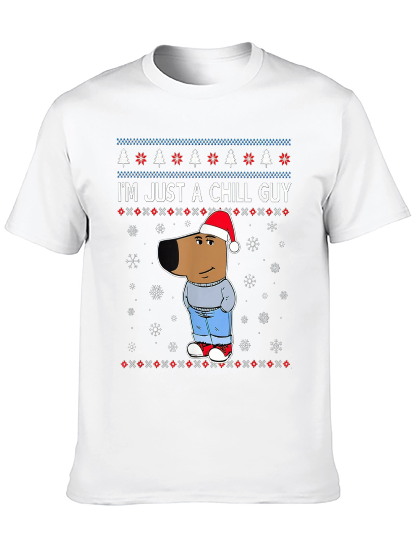 Chill Guy Christmas Graphic Tee