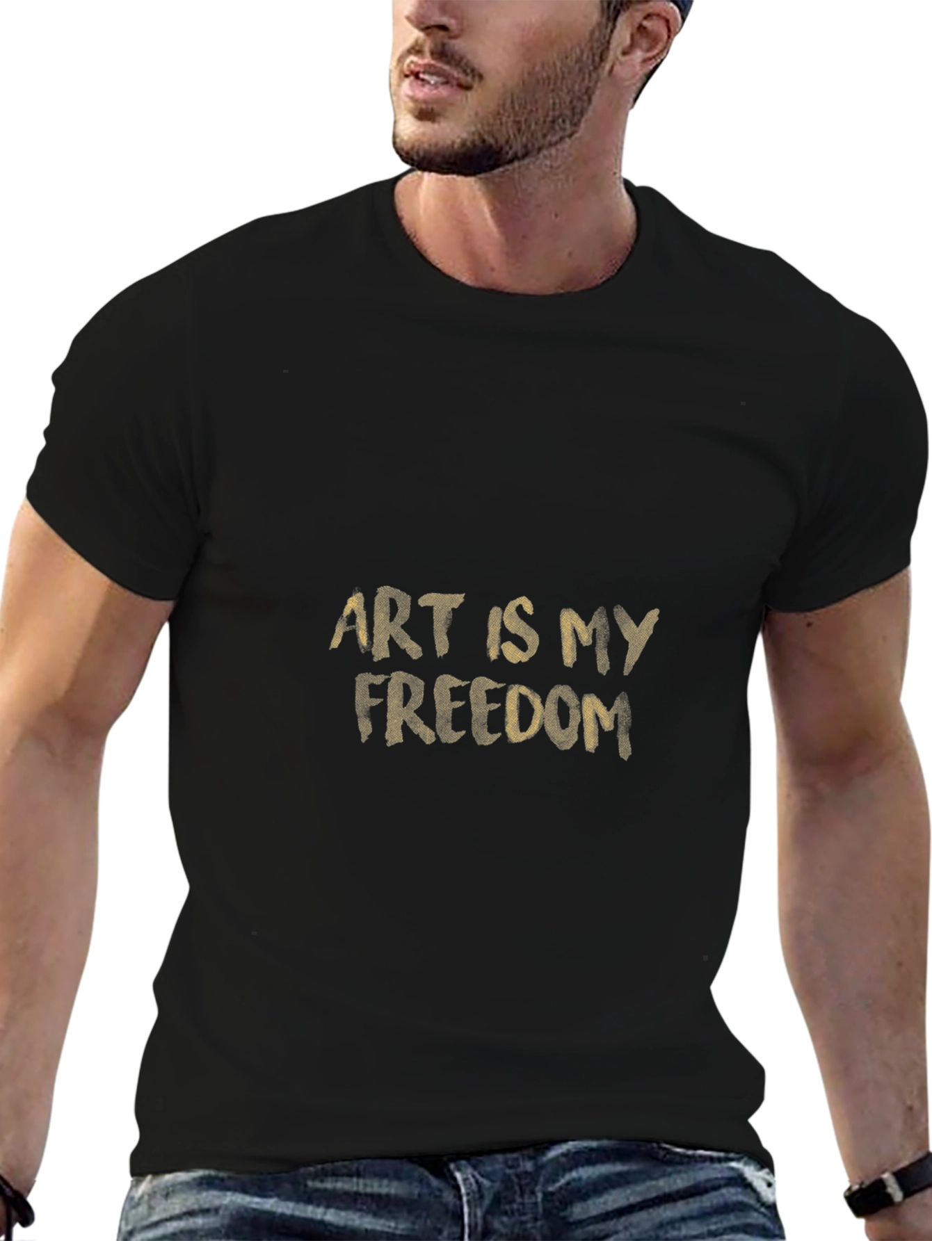 Art Is My Freedom Black T-Shirt