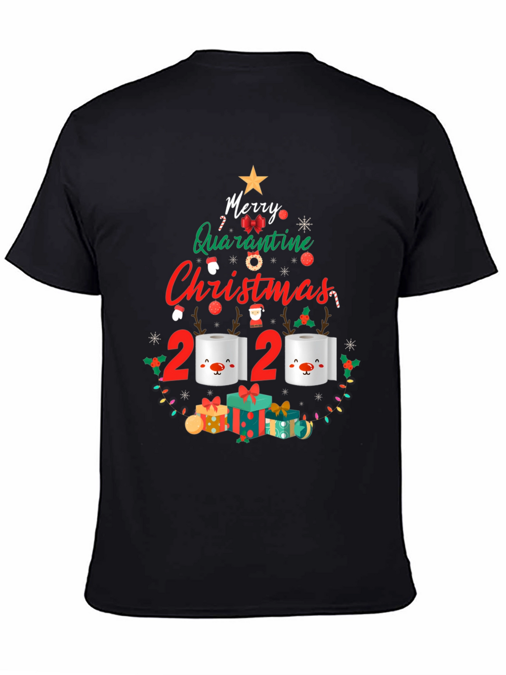 Funny 2020 Quarantine Christmas T-Shirt