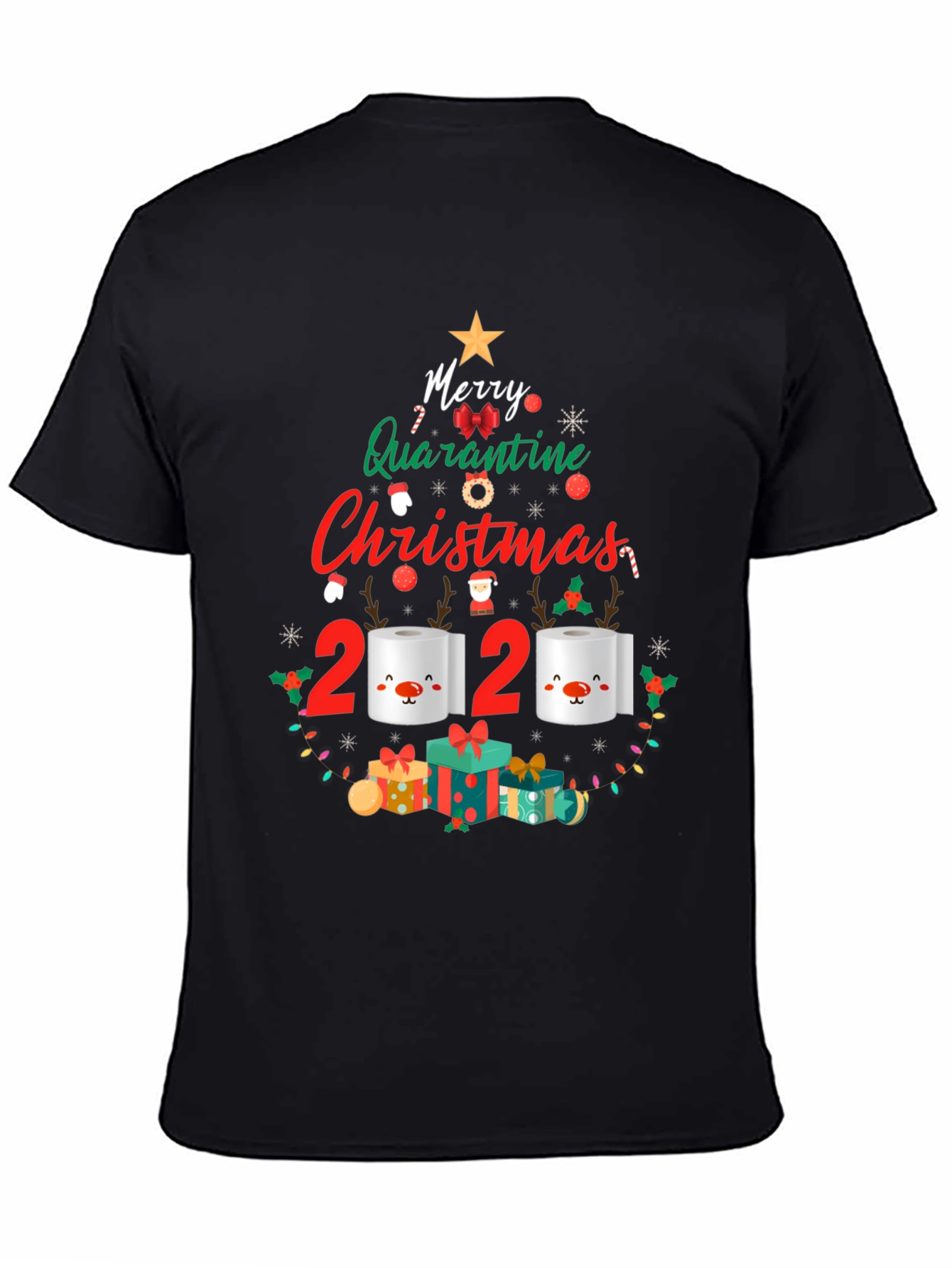 Funny 2020 Quarantine Christmas T-Shirt