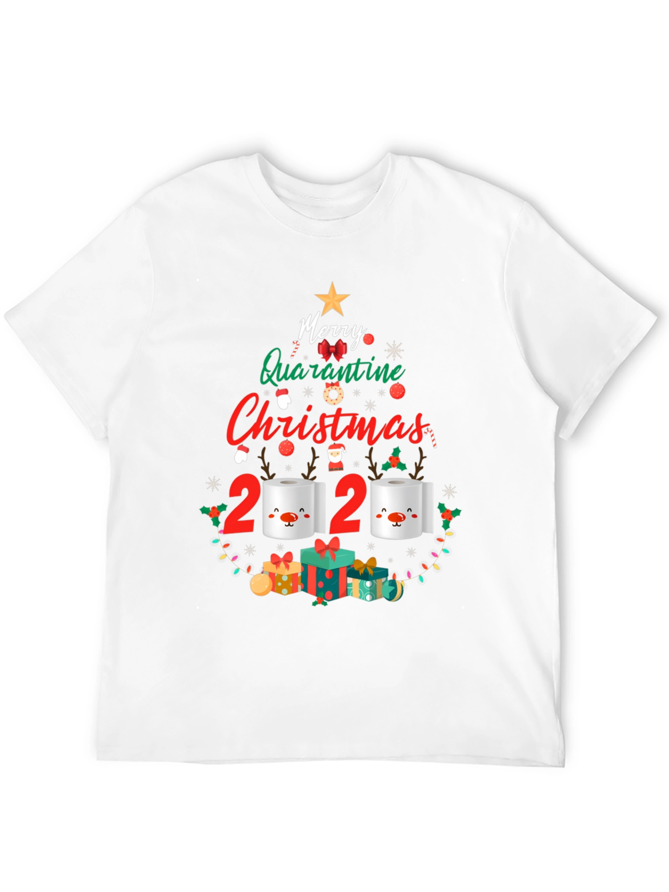 Funny 2020 Quarantine Christmas T-Shirt