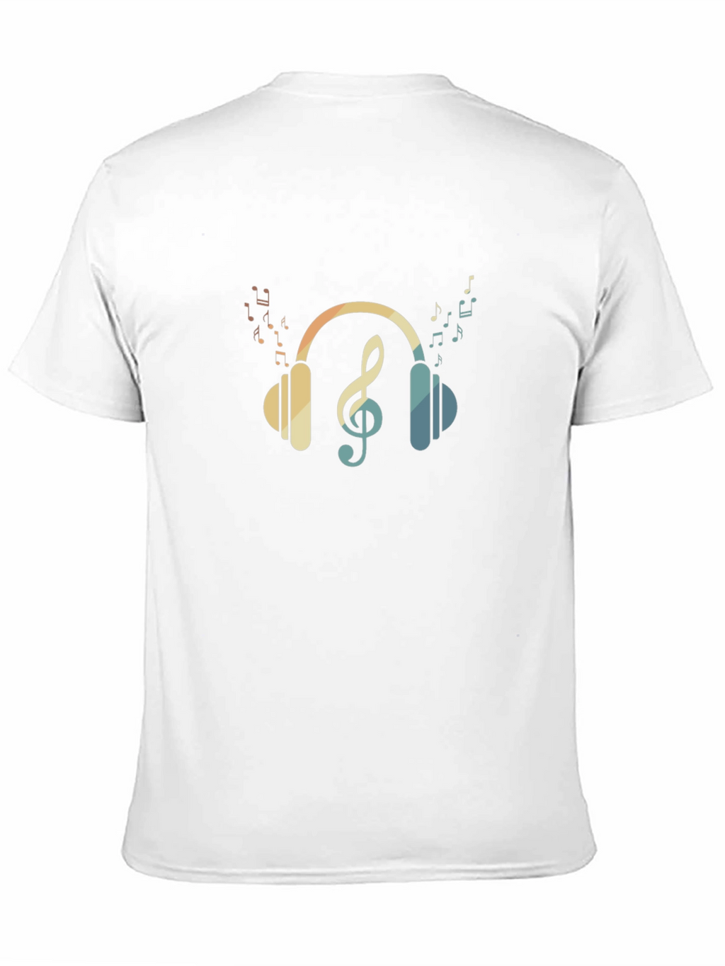 Musical Headphones T-Shirt - Black Cotton Tee