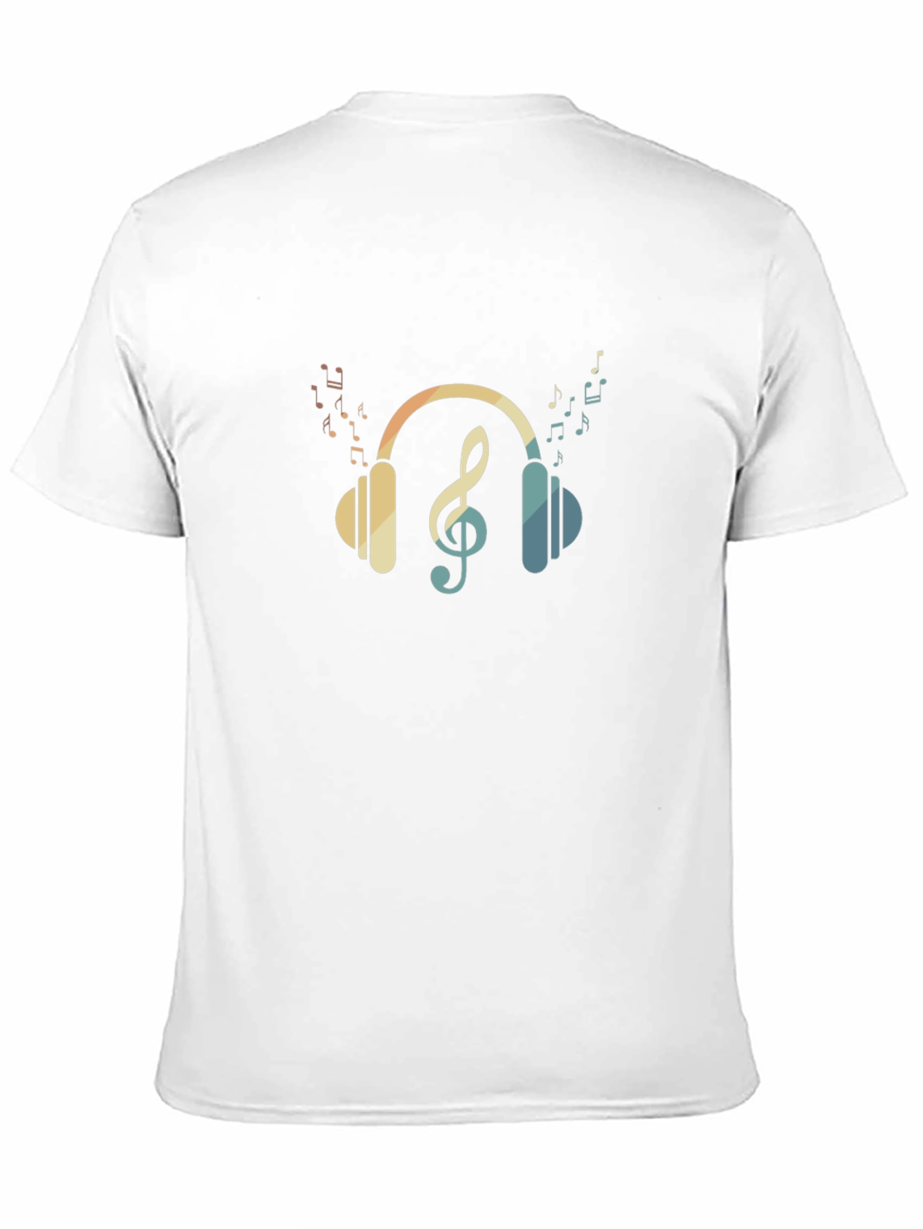 Musical Headphones T-Shirt - Black Cotton Tee