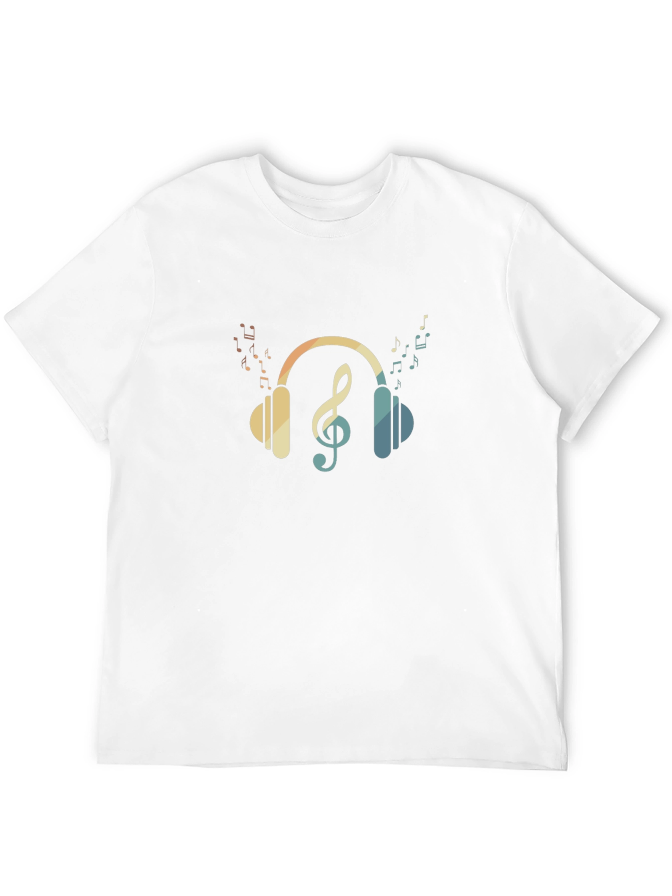 Musical Headphones T-Shirt - Black Cotton Tee