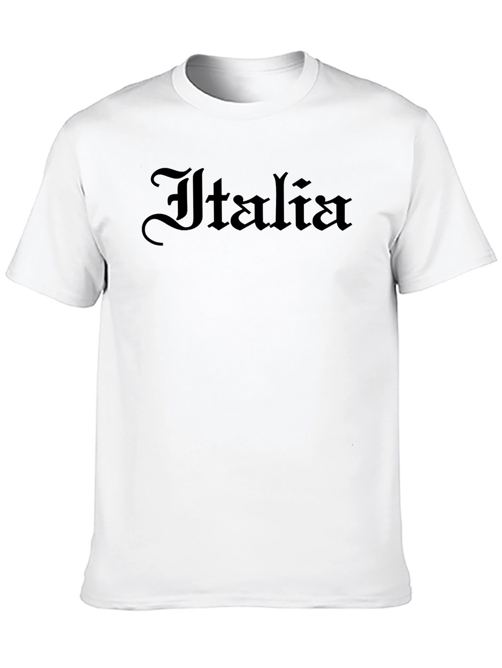 Italia Gothic Script Black T-Shirt
