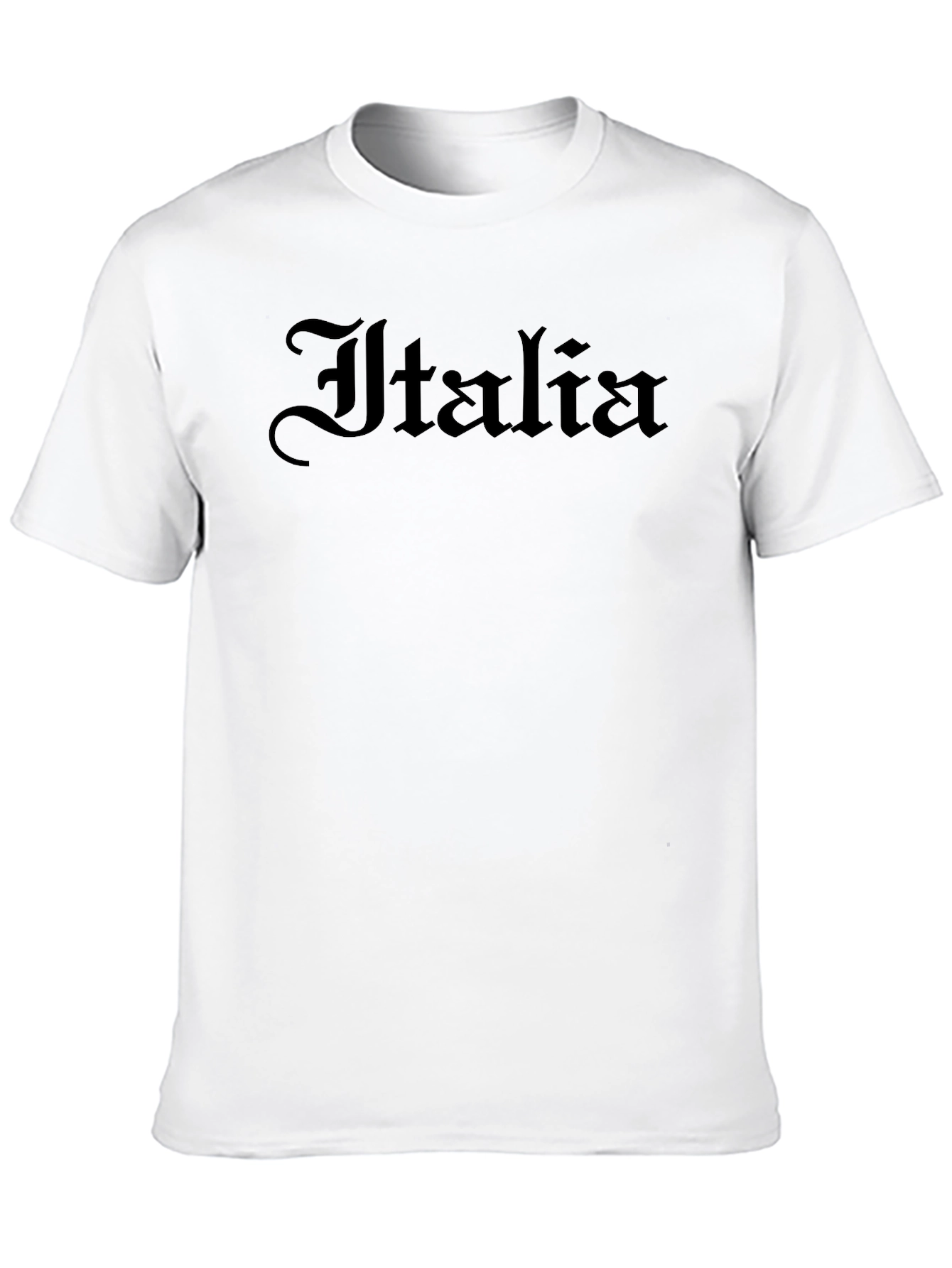 Italia Gothic Script Black T-Shirt