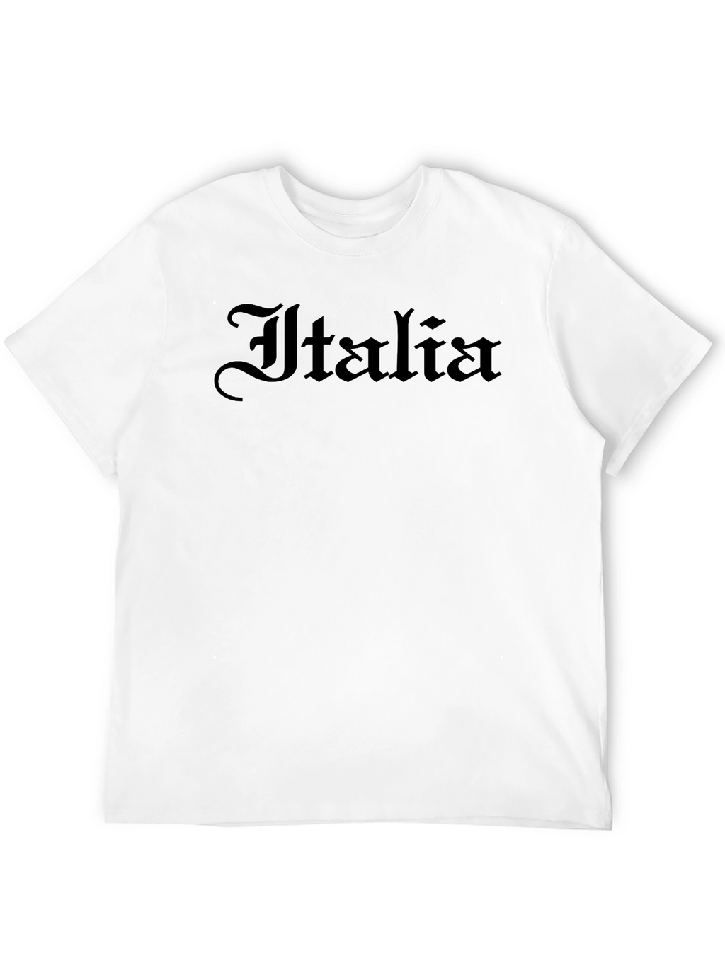 Italia Gothic Script Black T-Shirt