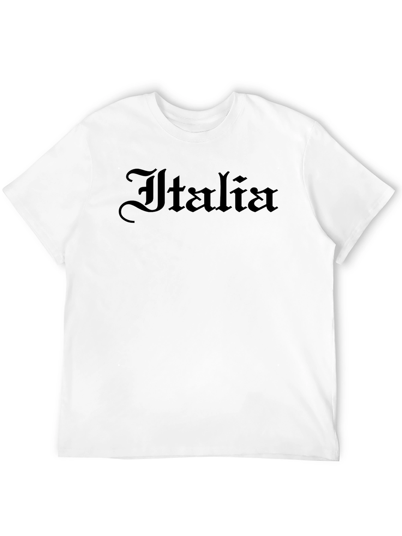 Italia Gothic Script Black T-Shirt