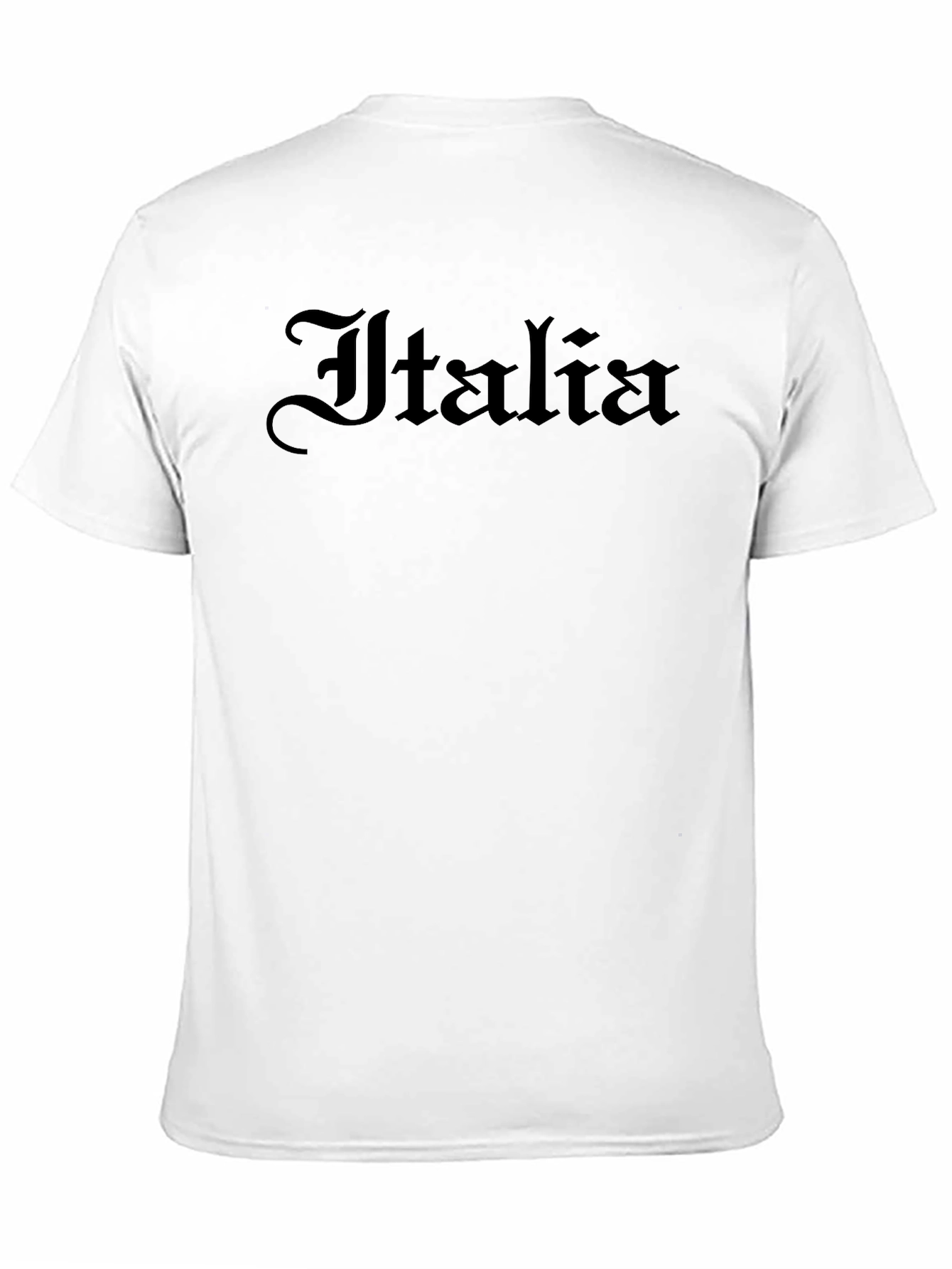 Italia Gothic Script Black T-Shirt