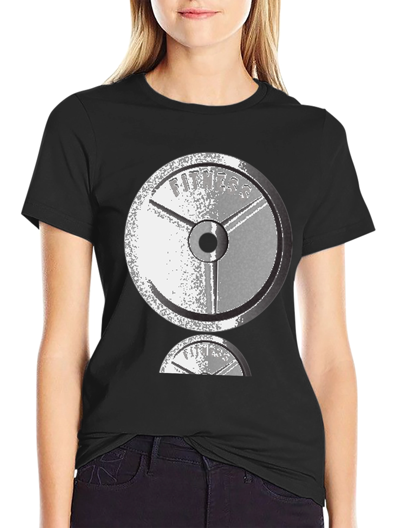 Fitness Weight Plate Graphic Tee
