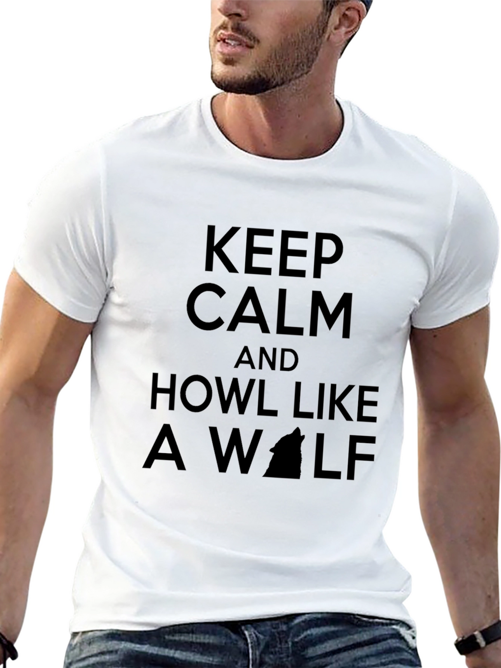 Keep Calm and Howl Like a Wolf T-Shirt