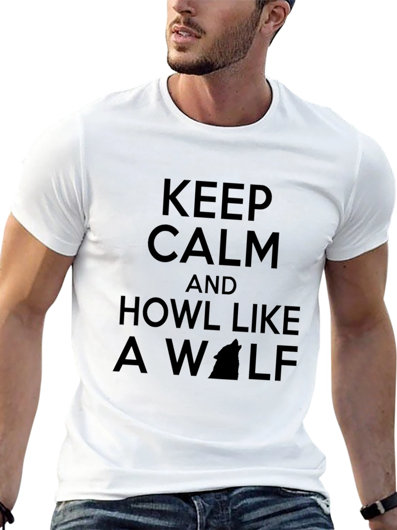 Keep Calm and Howl Like a Wolf T-Shirt