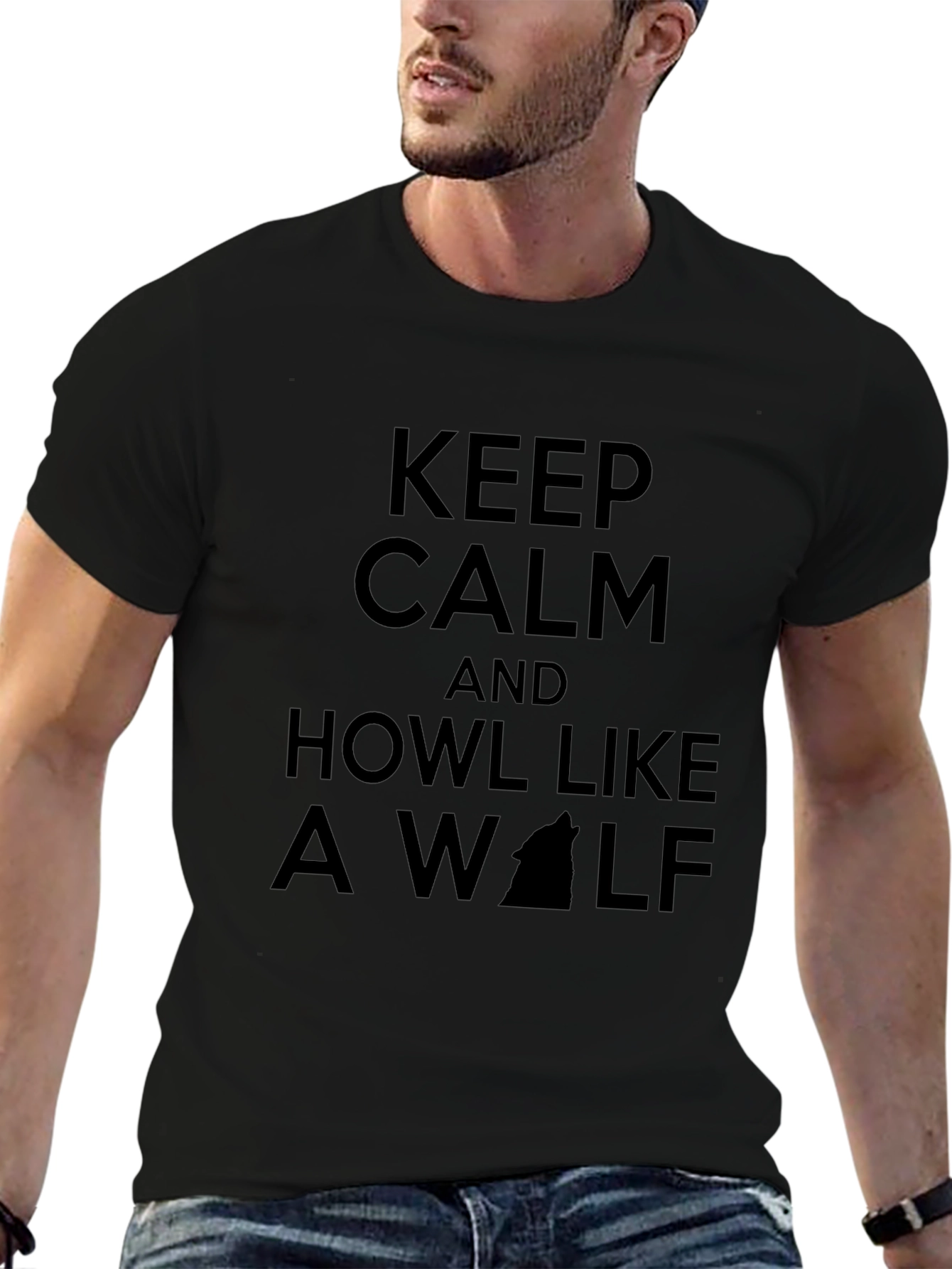 Keep Calm and Howl Like a Wolf T-Shirt