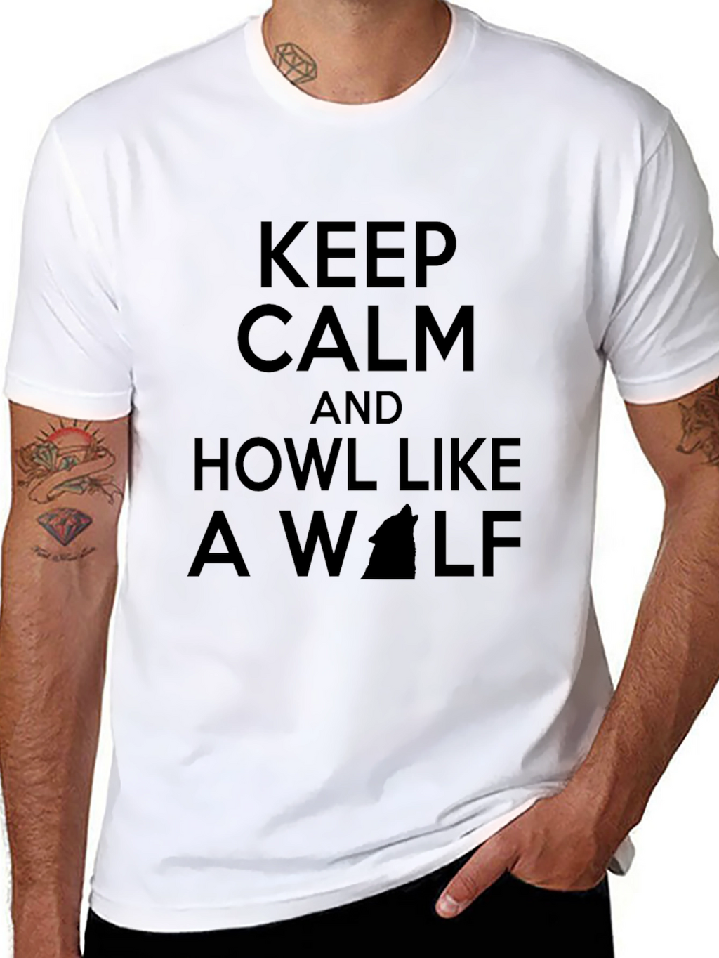 Keep Calm and Howl Like a Wolf T-Shirt