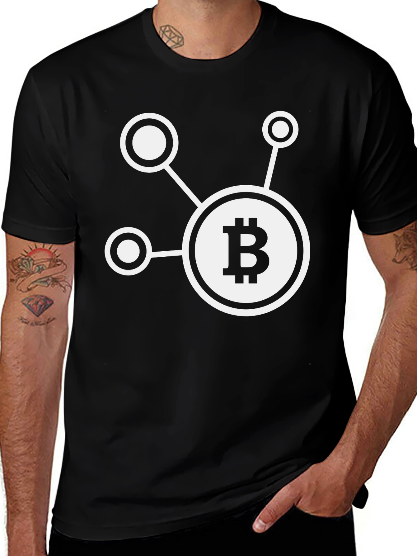 Bitcoin Network Black T-Shirt
