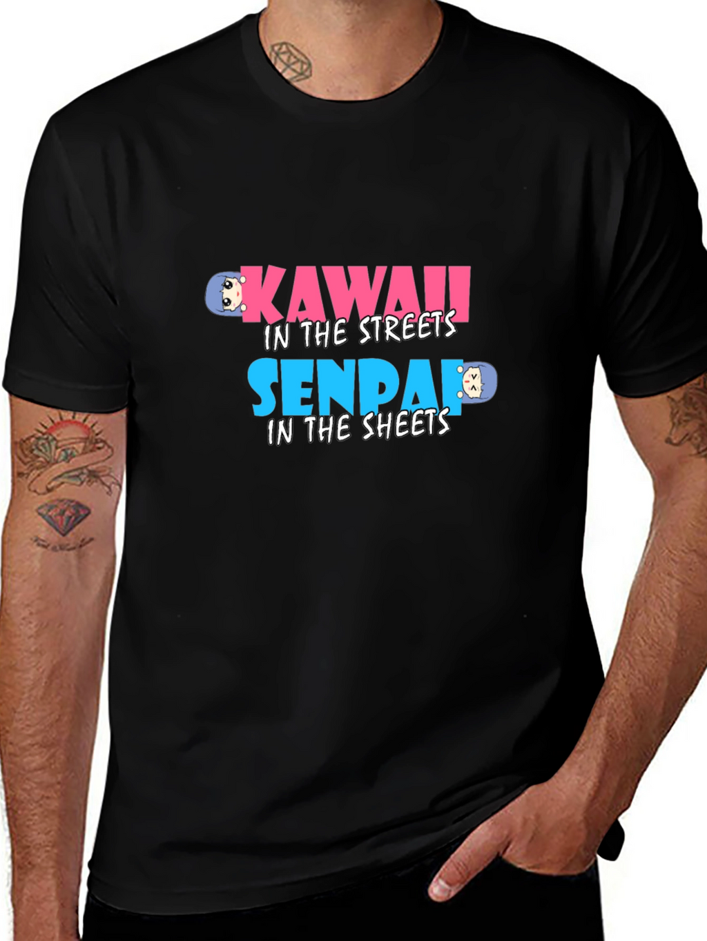 Kawaii Senpai Graphic Tee - Anime Inspired