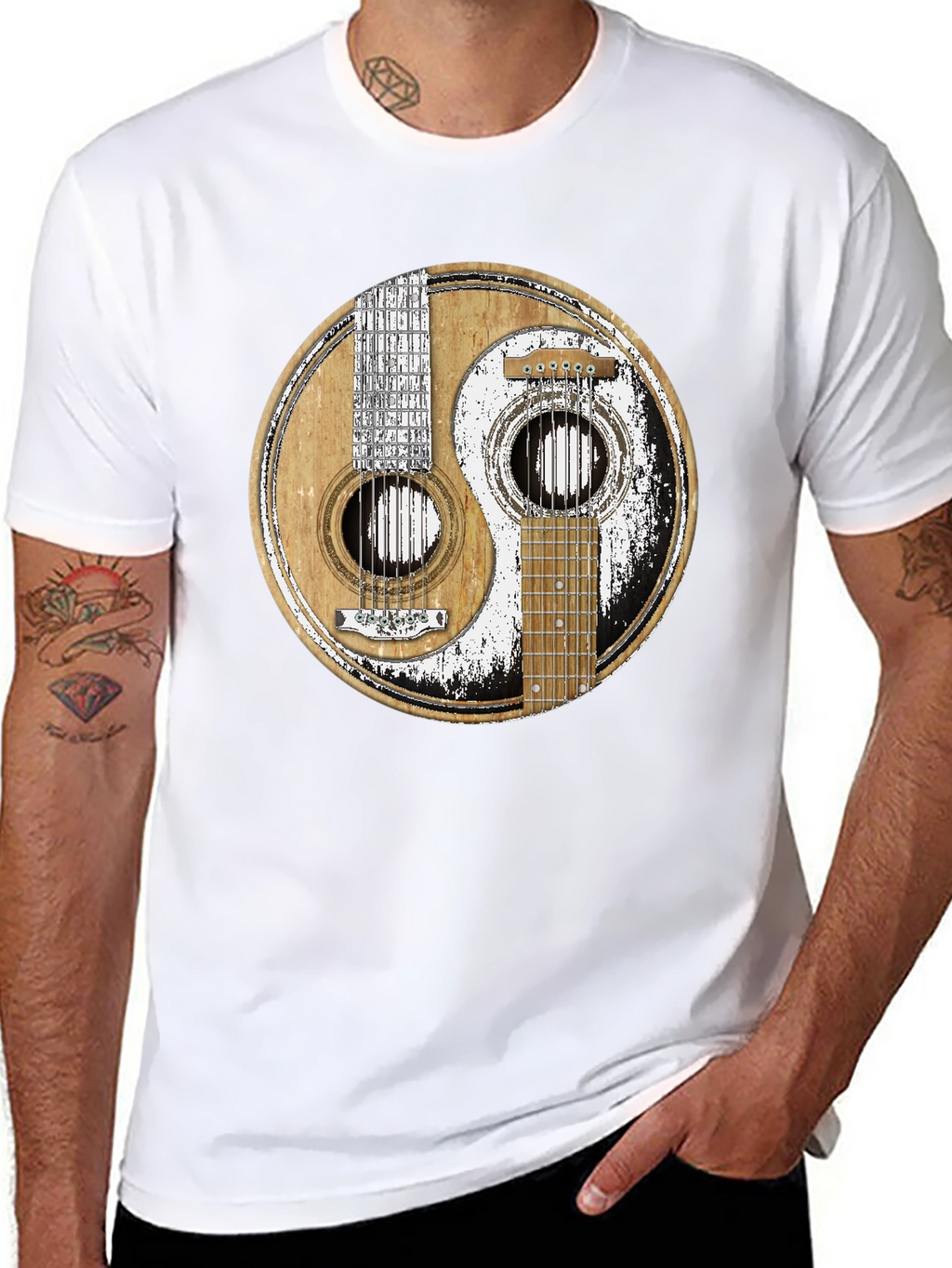 Yin Yang Guitar T-Shirt