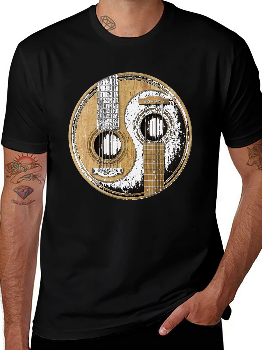 Yin Yang Guitar T-Shirt