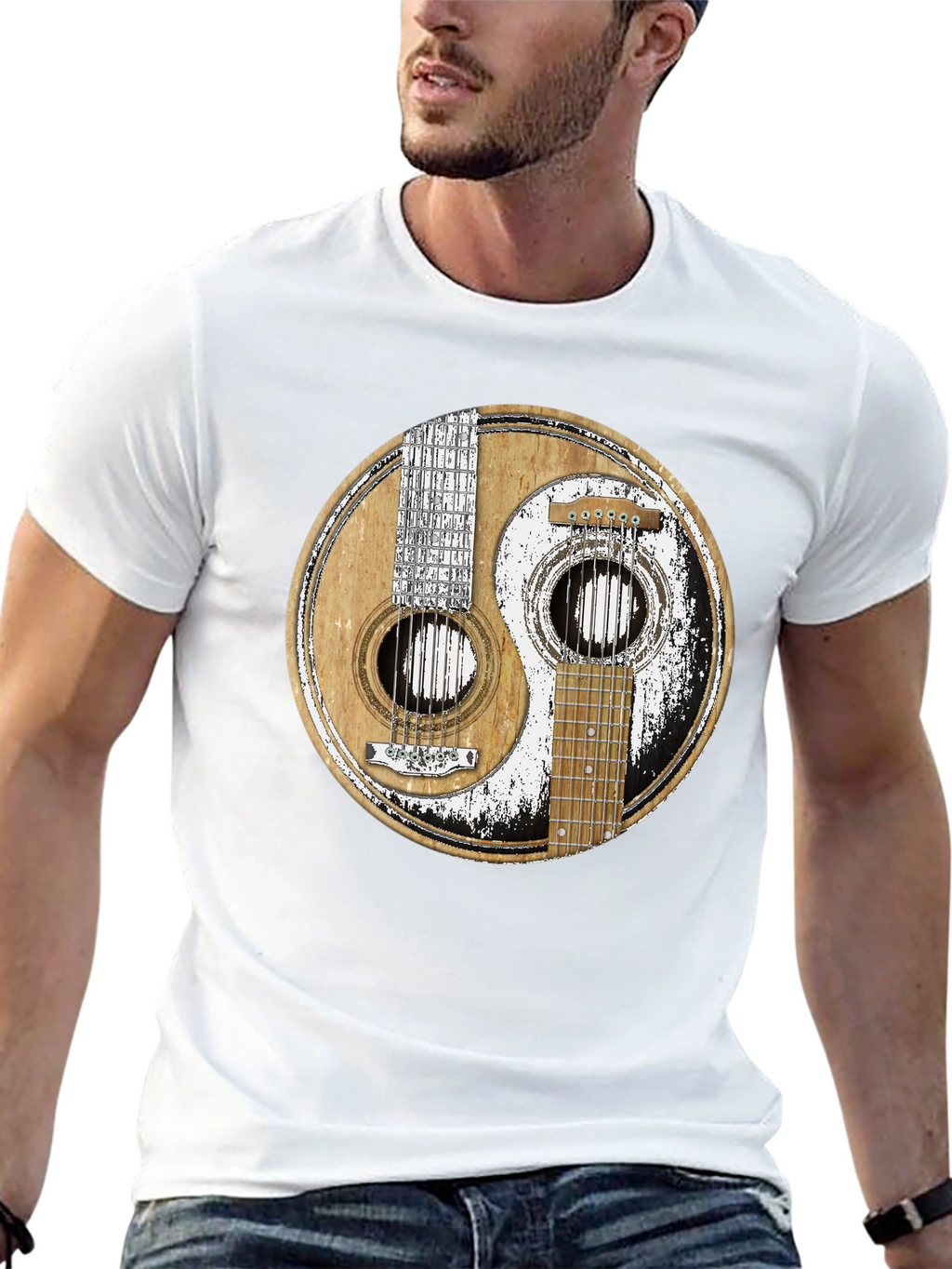 Yin Yang Guitar T-Shirt