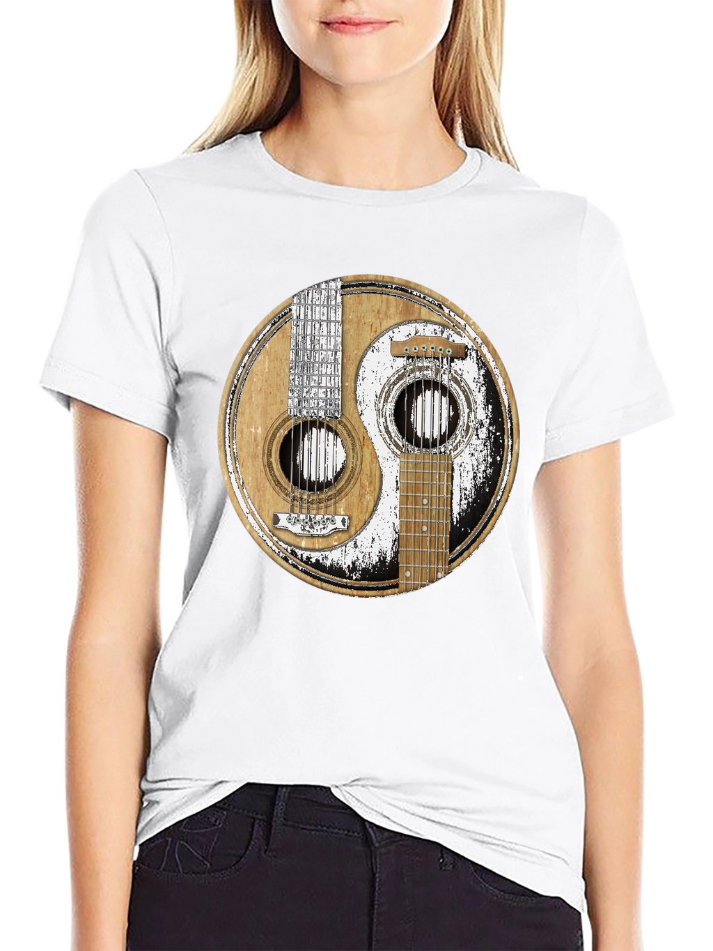 Yin Yang Guitar T-Shirt