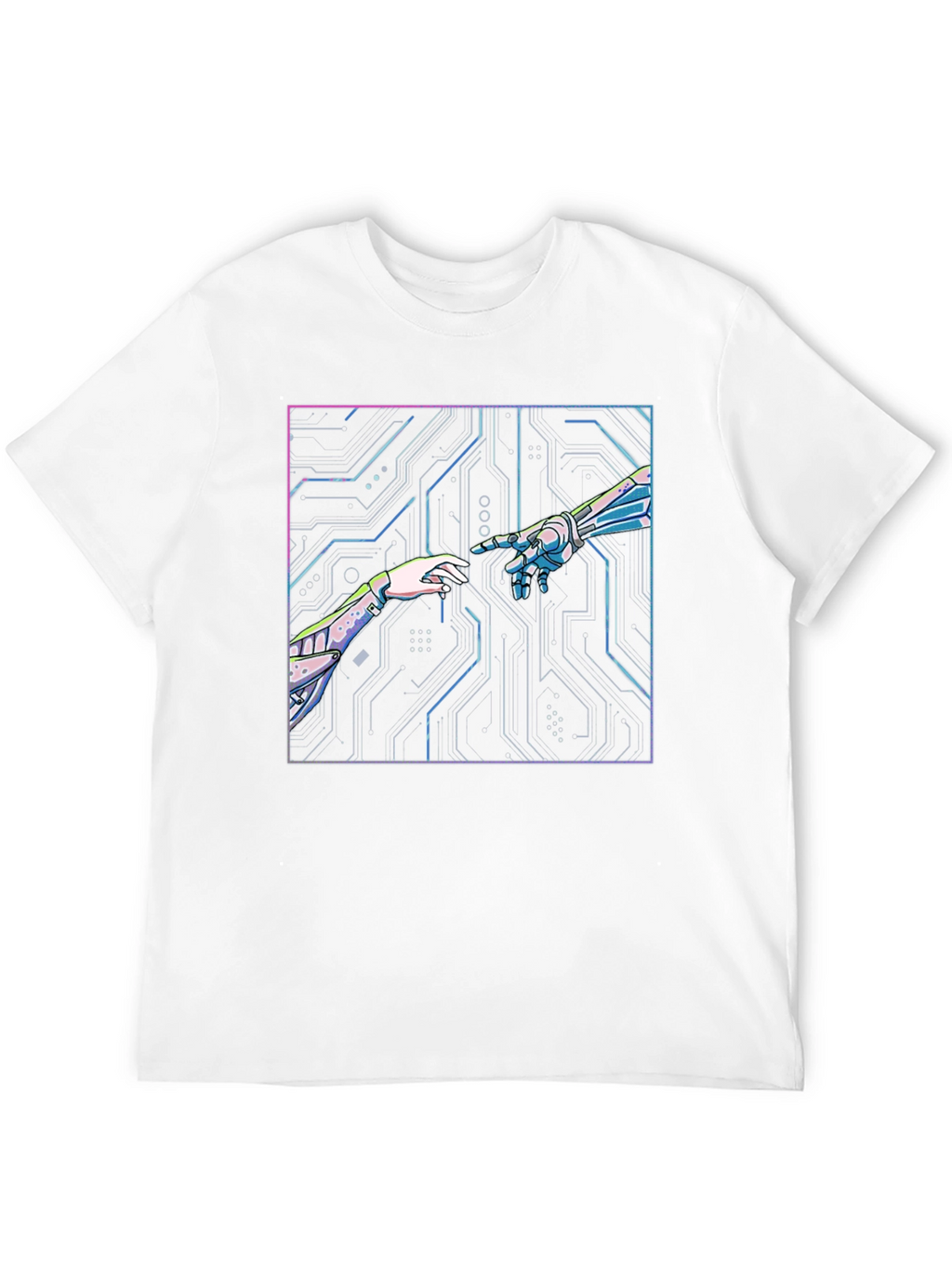 Tech Creation Graphic Tee - Black Cotton T-Shirt