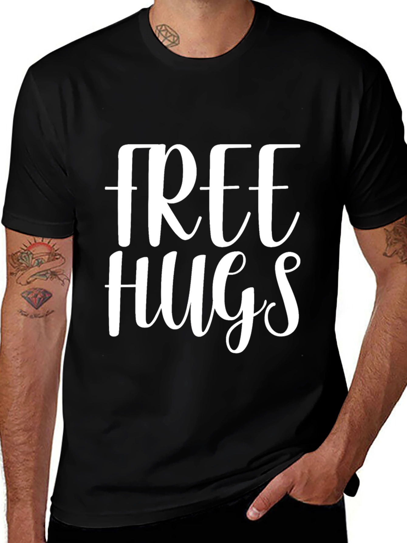 Free Hugs Graphic T-Shirt - Unisex Soft Cotton Tee