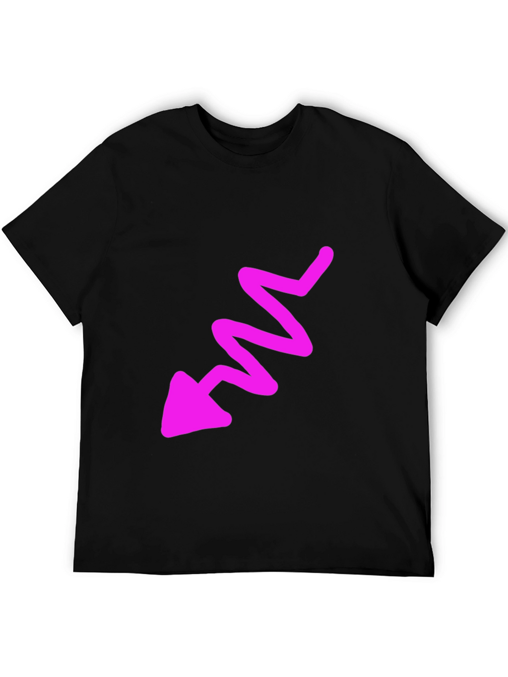 Funky Arrow Graphic Tee - Mens Black T-Shirt